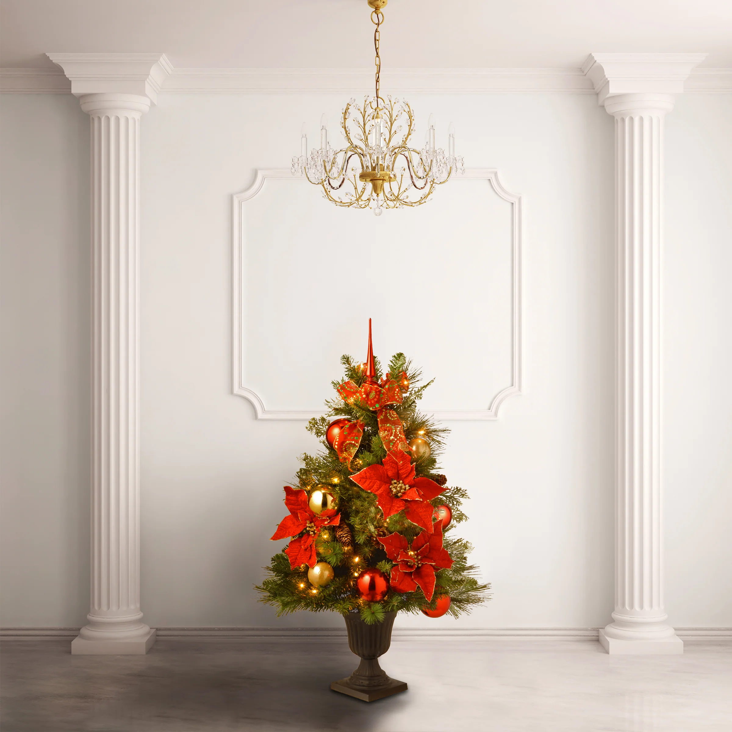 36 in. Pre-Lit Decorative Collection Tree with Clear Lights - Image 2