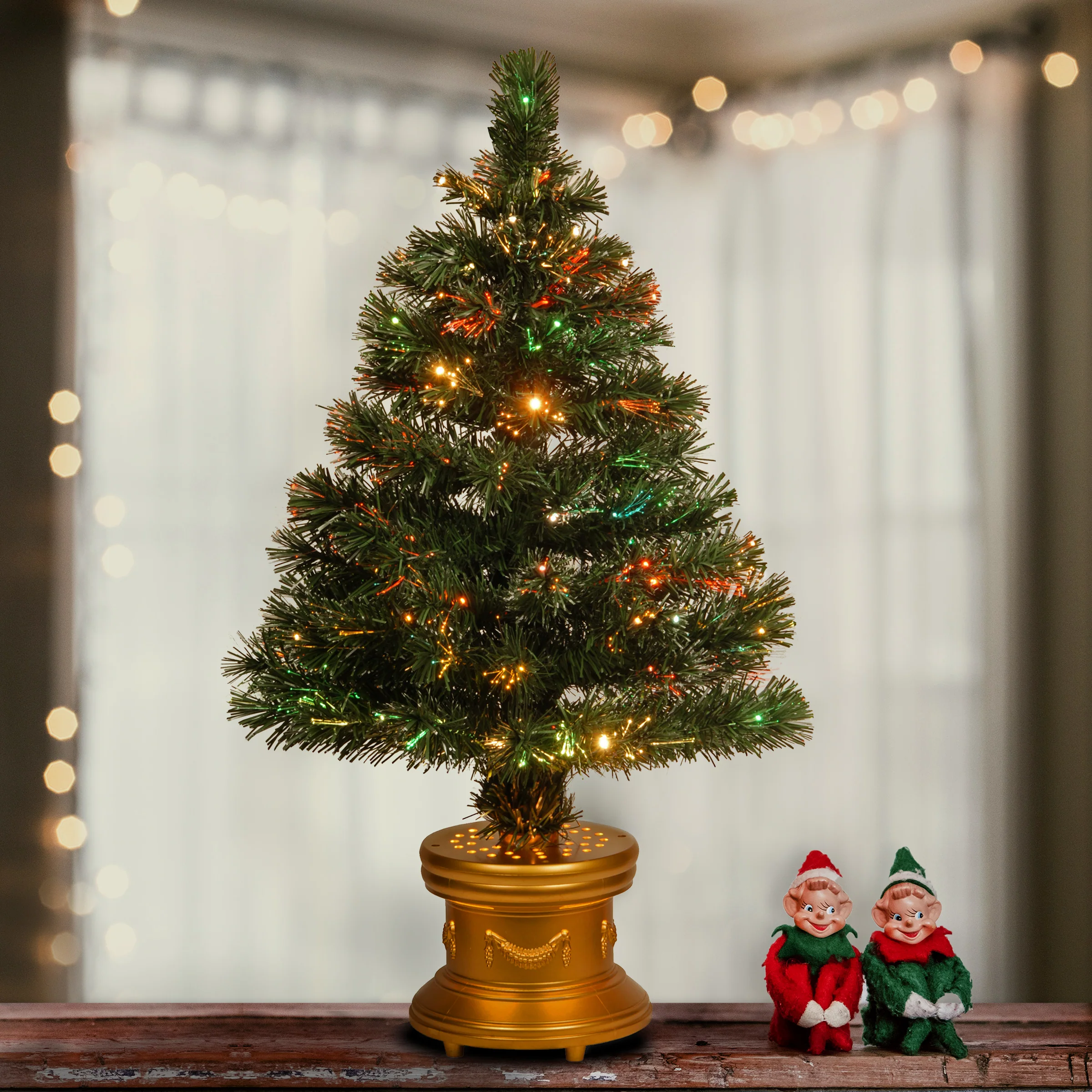 36 in. Pre-Lit Fiber Optic Radiance Firework Tree - Image 2