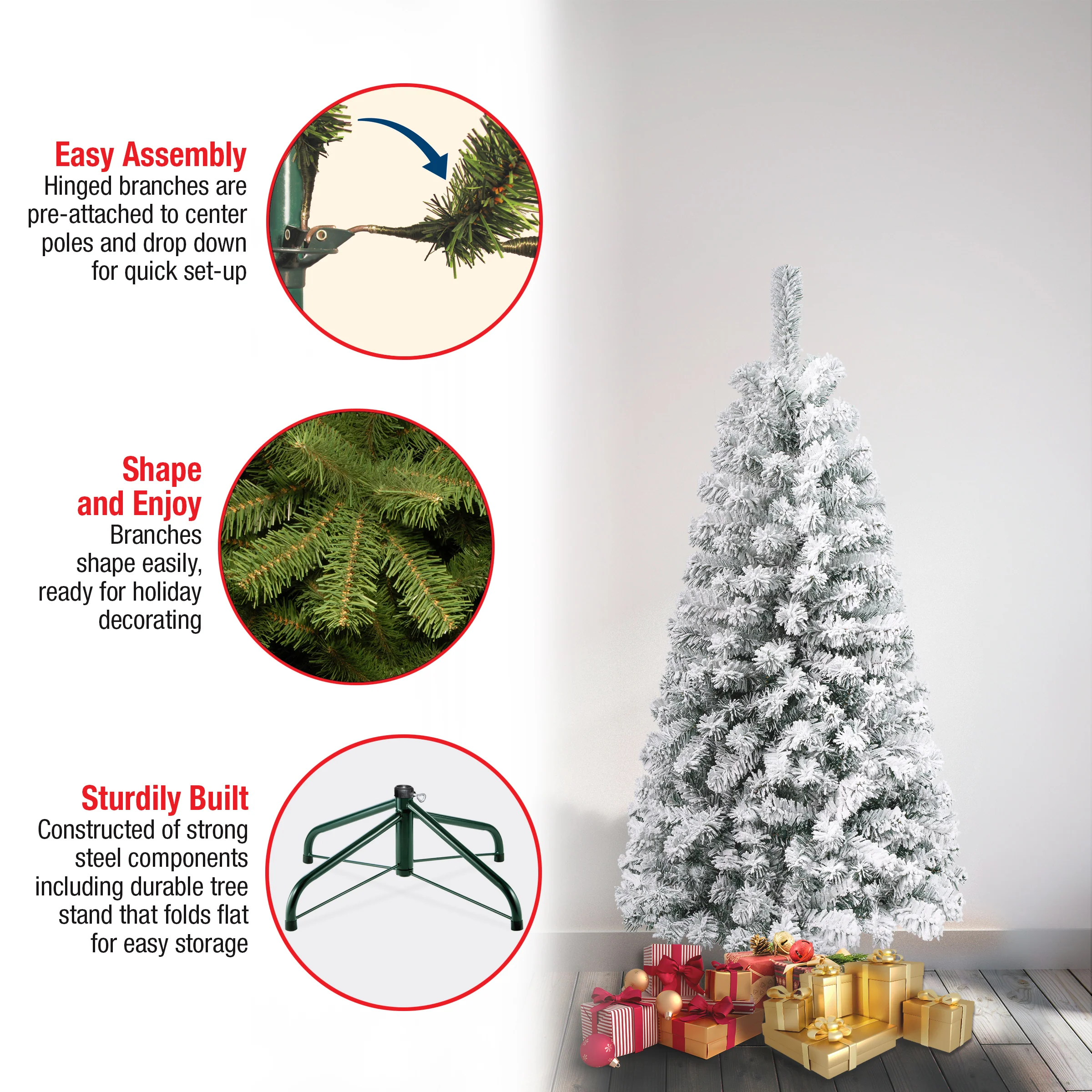 4.5 ft. Acacia Flocked Tree - Image 5