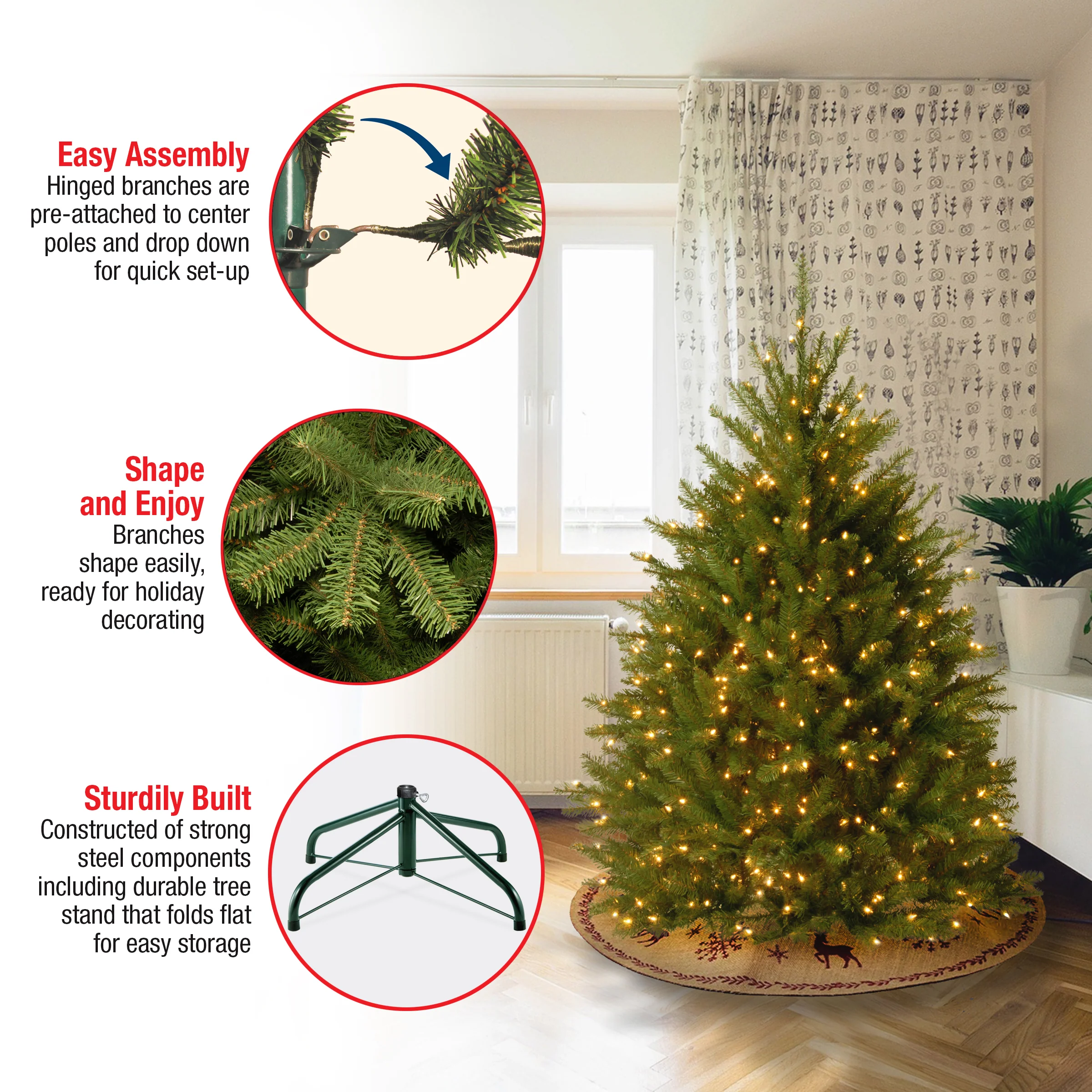 4.5 ft. Dunhill Fir Tree - Image 10