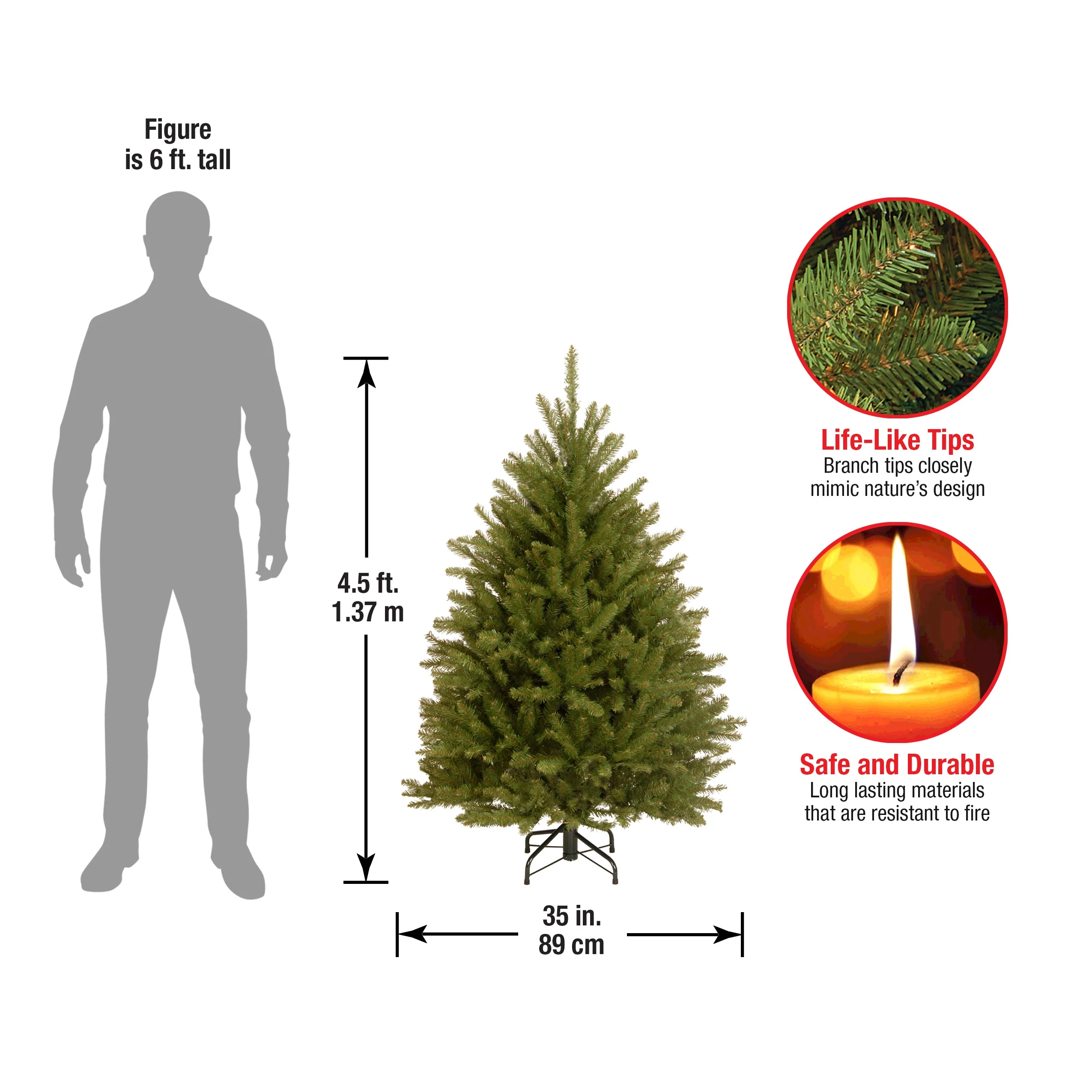 4.5 ft. Dunhill Fir Tree - Image 6