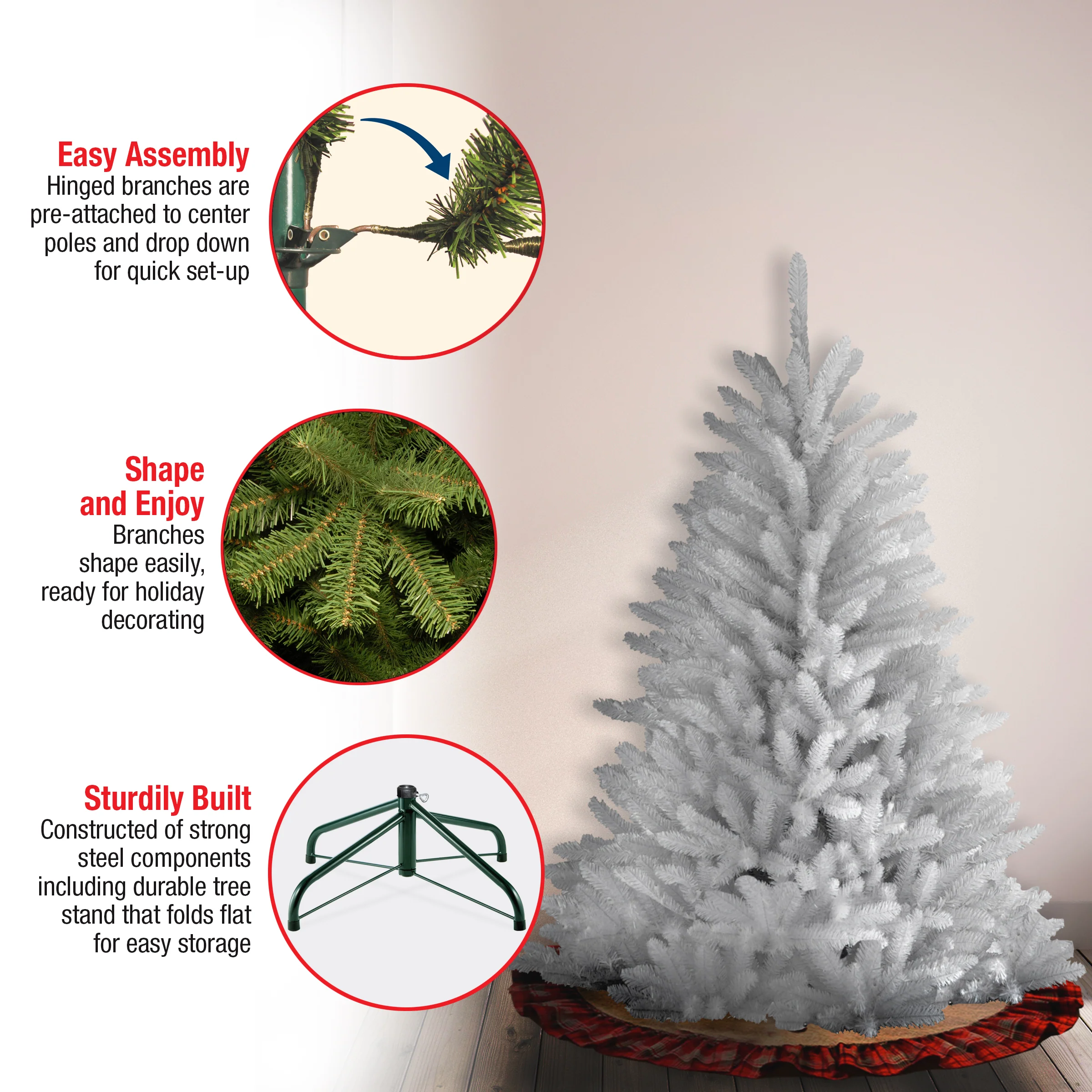 4.5 ft. Dunhill White Fir Tree - Image 4