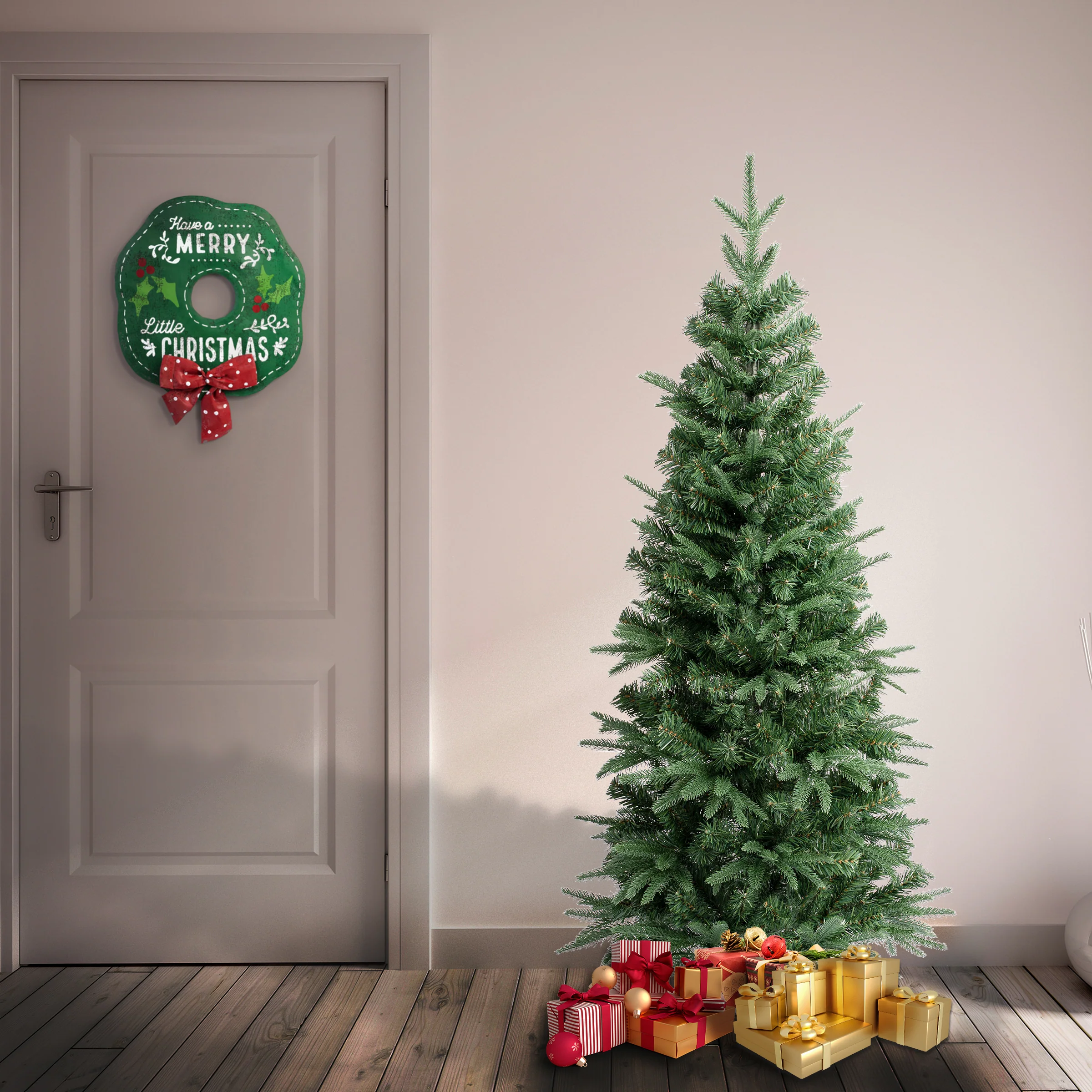 4.5 ft. Duxbury Light Green Slim Tree - Image 2
