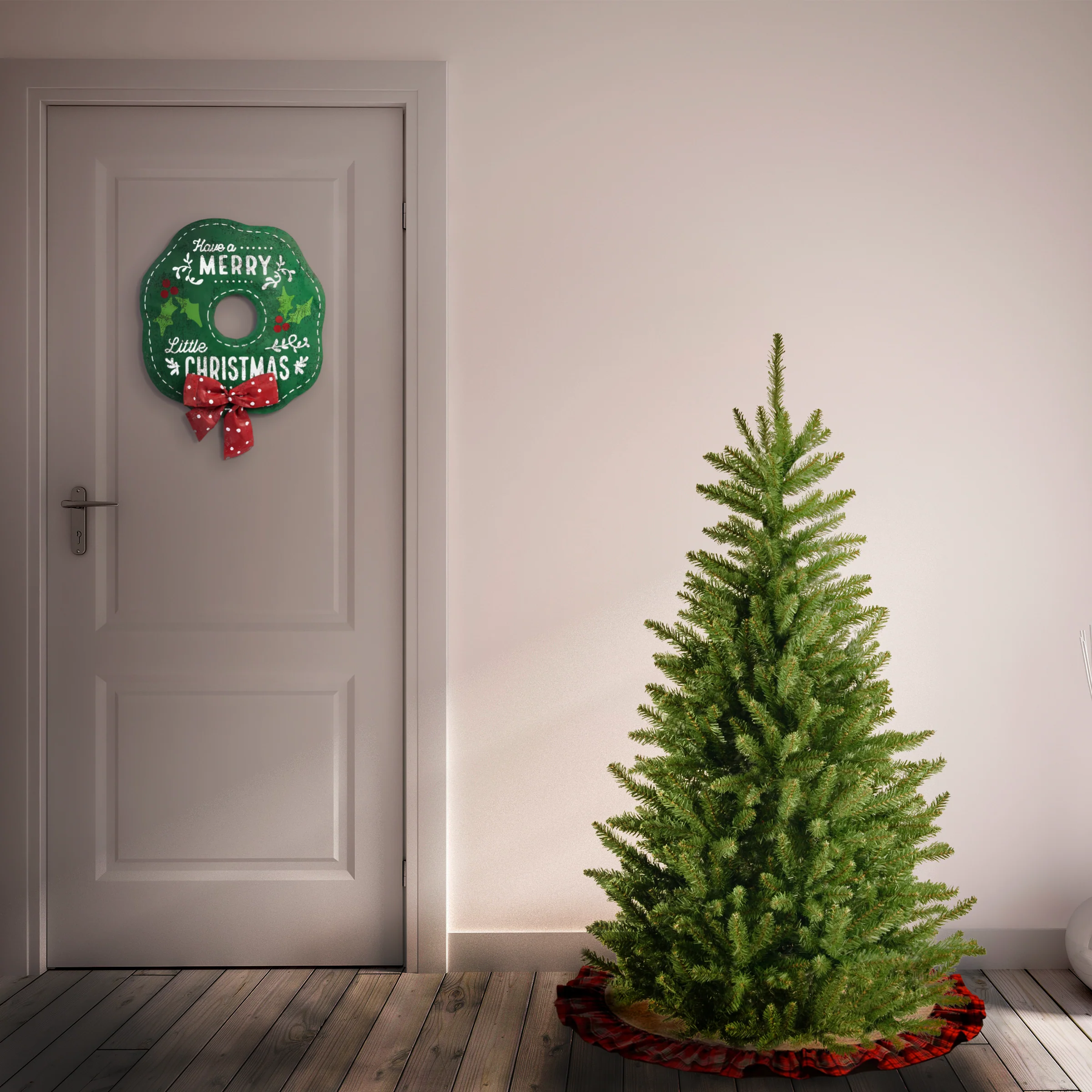 4.5 ft. Natural Fraser Fir Slim Tree - Image 2