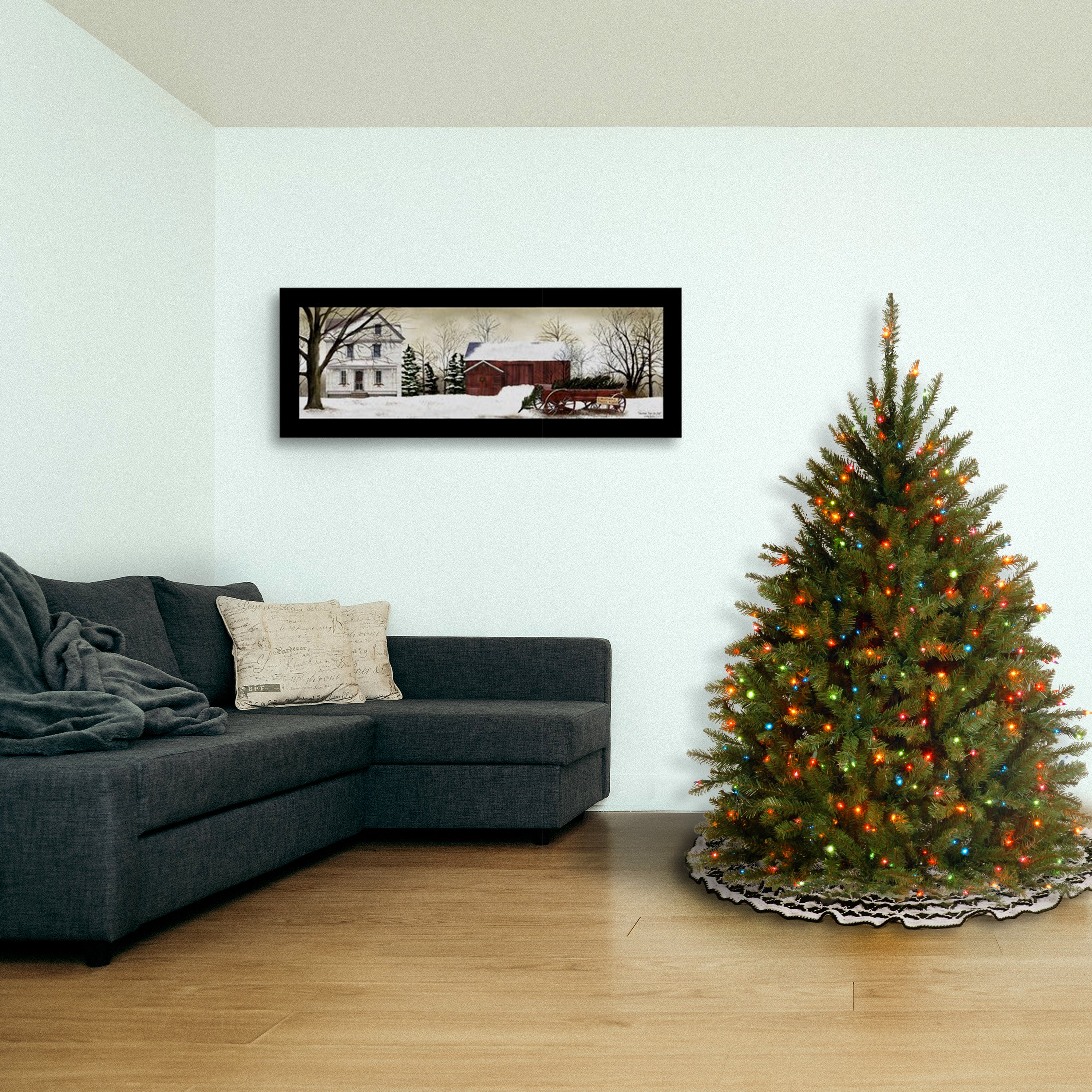 4.5 ft. Pre-Lit Dunhill Fir Tree with Multicolor Lights, Plug-In - Image 11