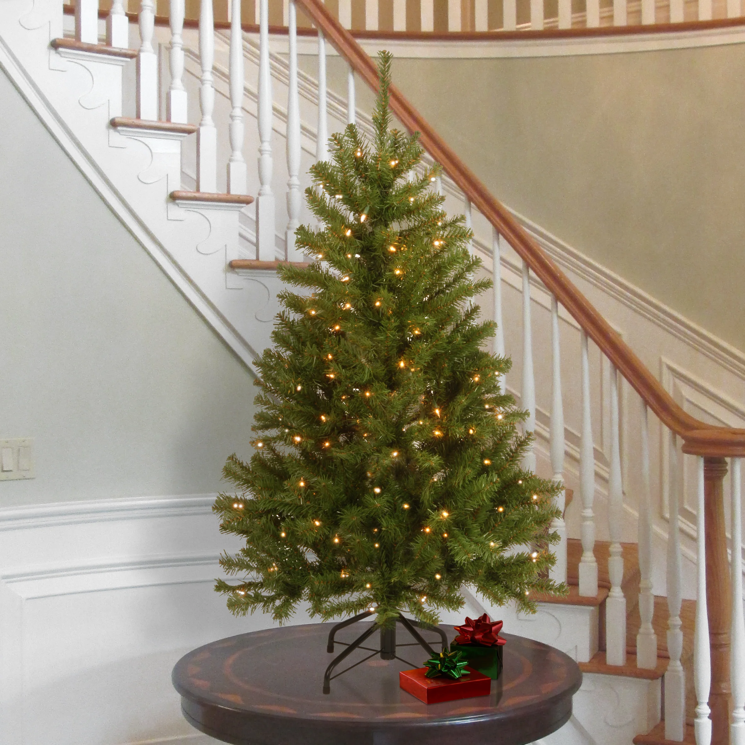 4.5 ft. Pre-Lit North Valley Spruce Tree with Clear Lights, Plug-In - Image 3