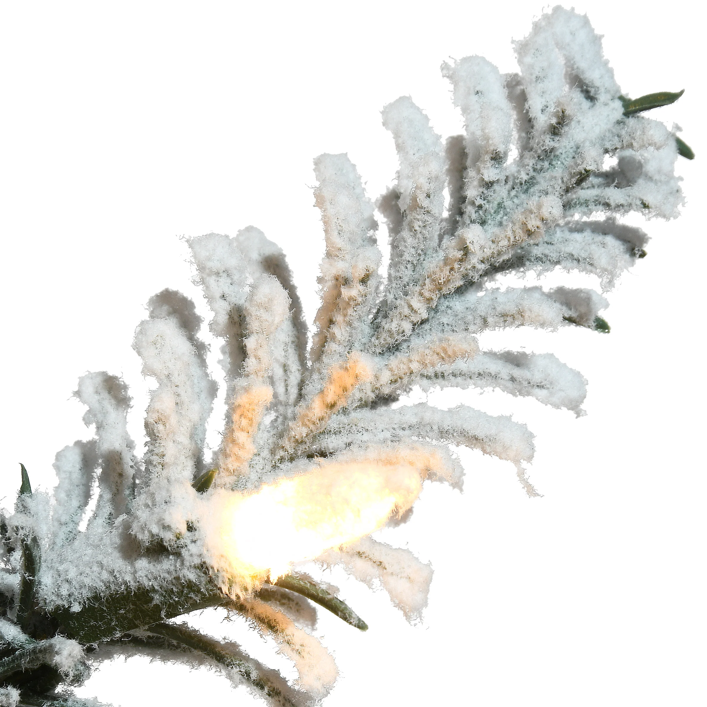 4.5 ft. Pre-Lit Snowy Alpine Fir Tree with LED Lights, Plug-In - Image 4