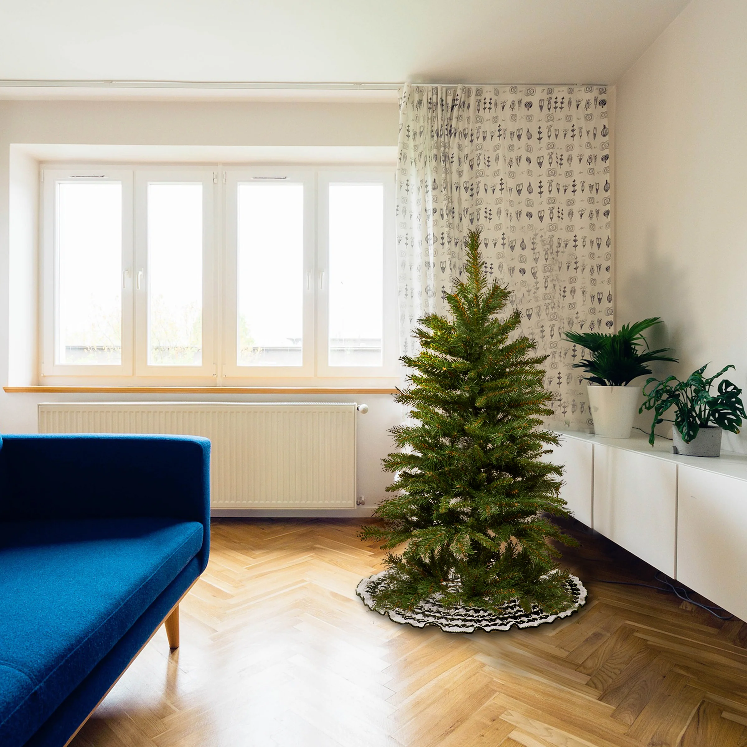 4.5 ft. Tiffany Fir Slim Tree - Image 2
