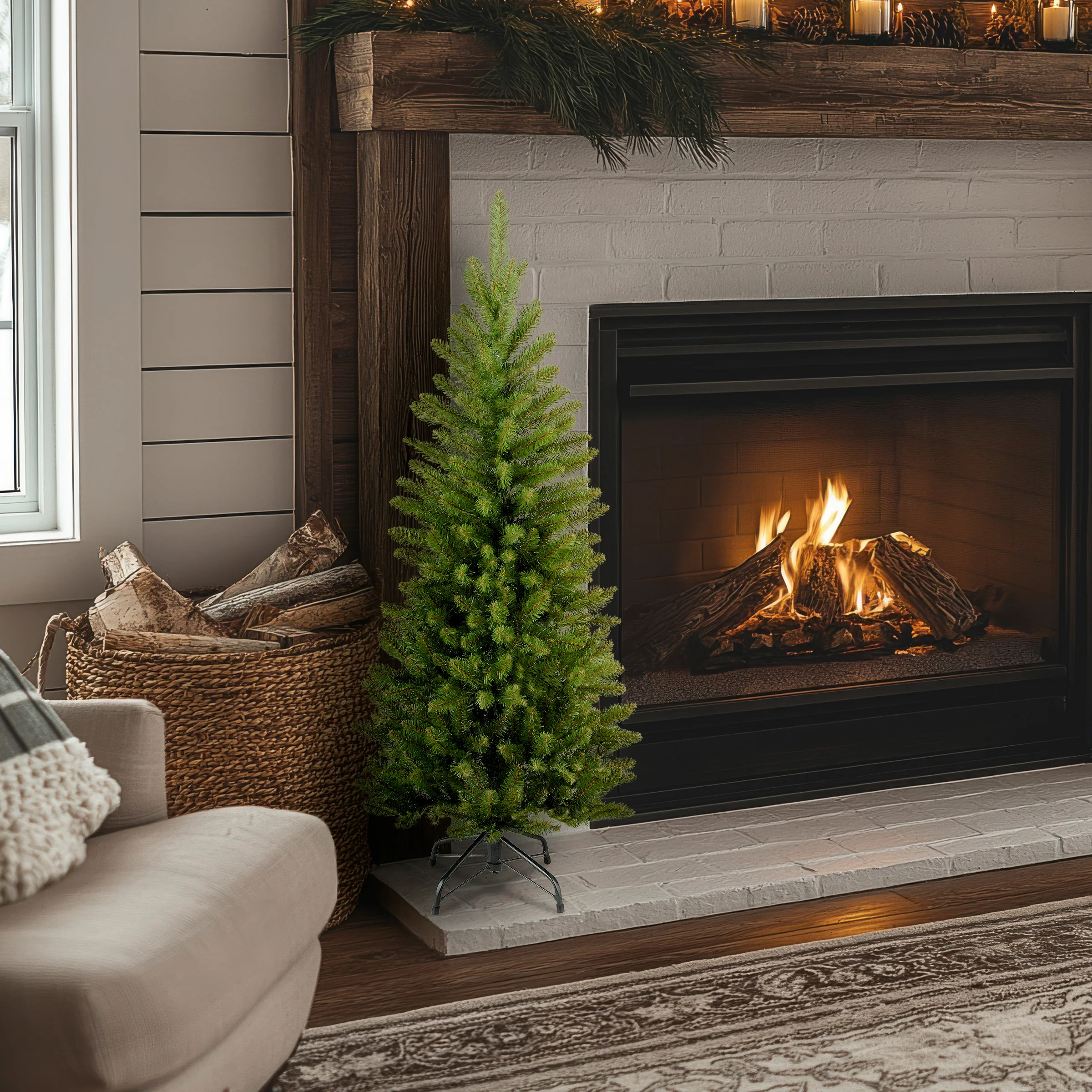 4 ft. Kingswood Fir Pencil Tree - Image 2