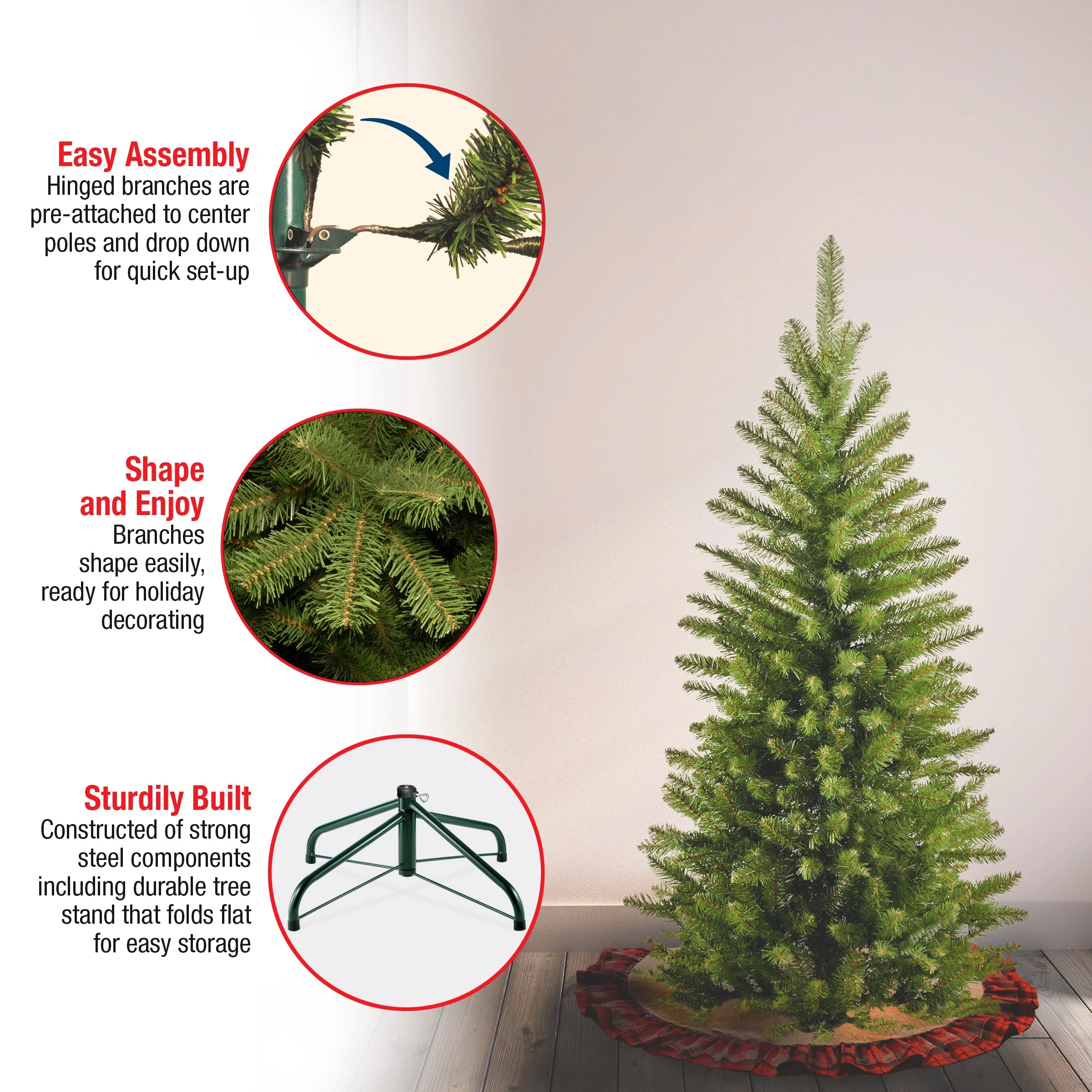 4 ft. Kingswood Fir Pencil Tree - Image 6