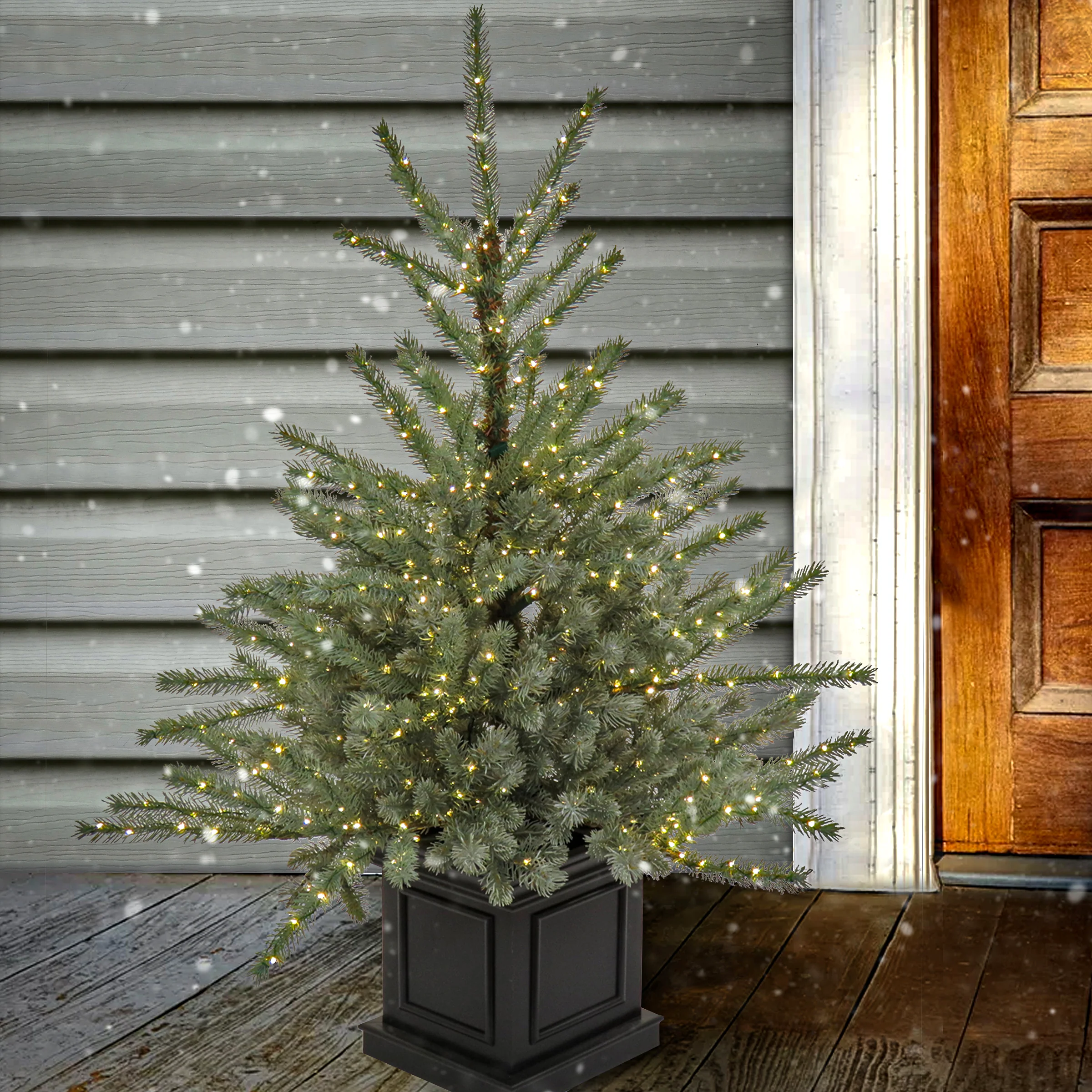 4 ft.Pre-Lit Aberdeen Blue Spruce Tree, Plug-In - Image 2