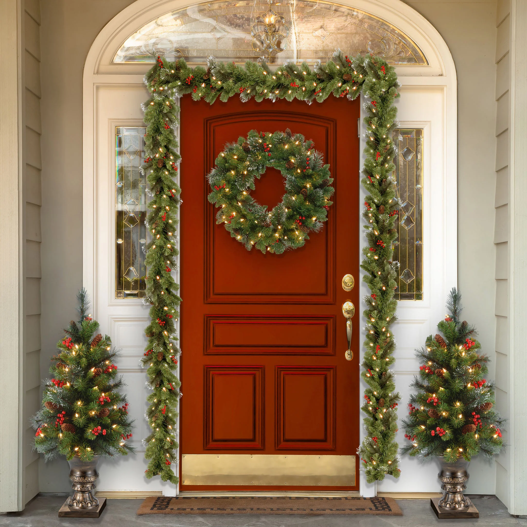 4 ft. Pre-Lit Crestwood Spruce Tree with Clear Lights, Plug-In - Image 4
