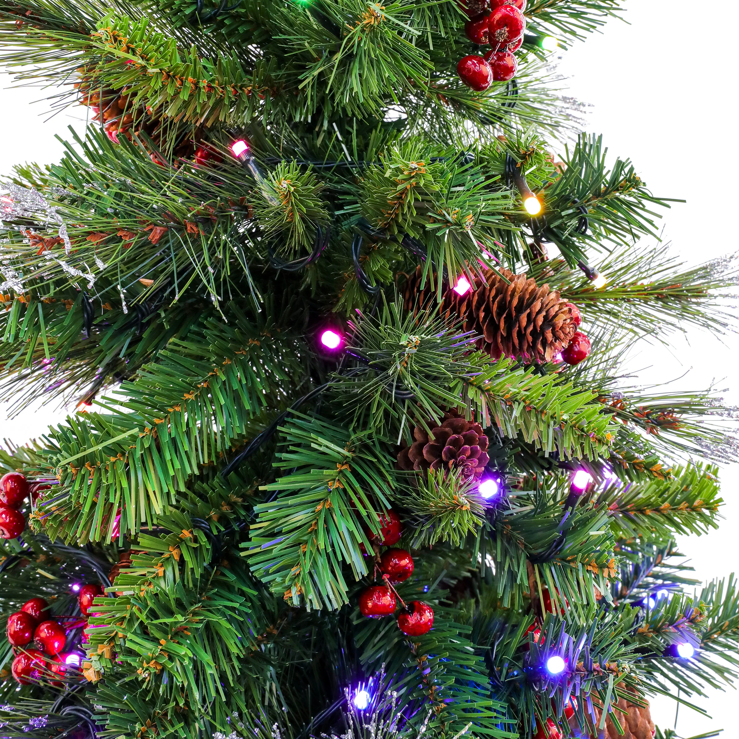 4 ft. Pre-Lit Crestwood Spruce Tree with Twinkly LED Lights, Plug-In - Image 5