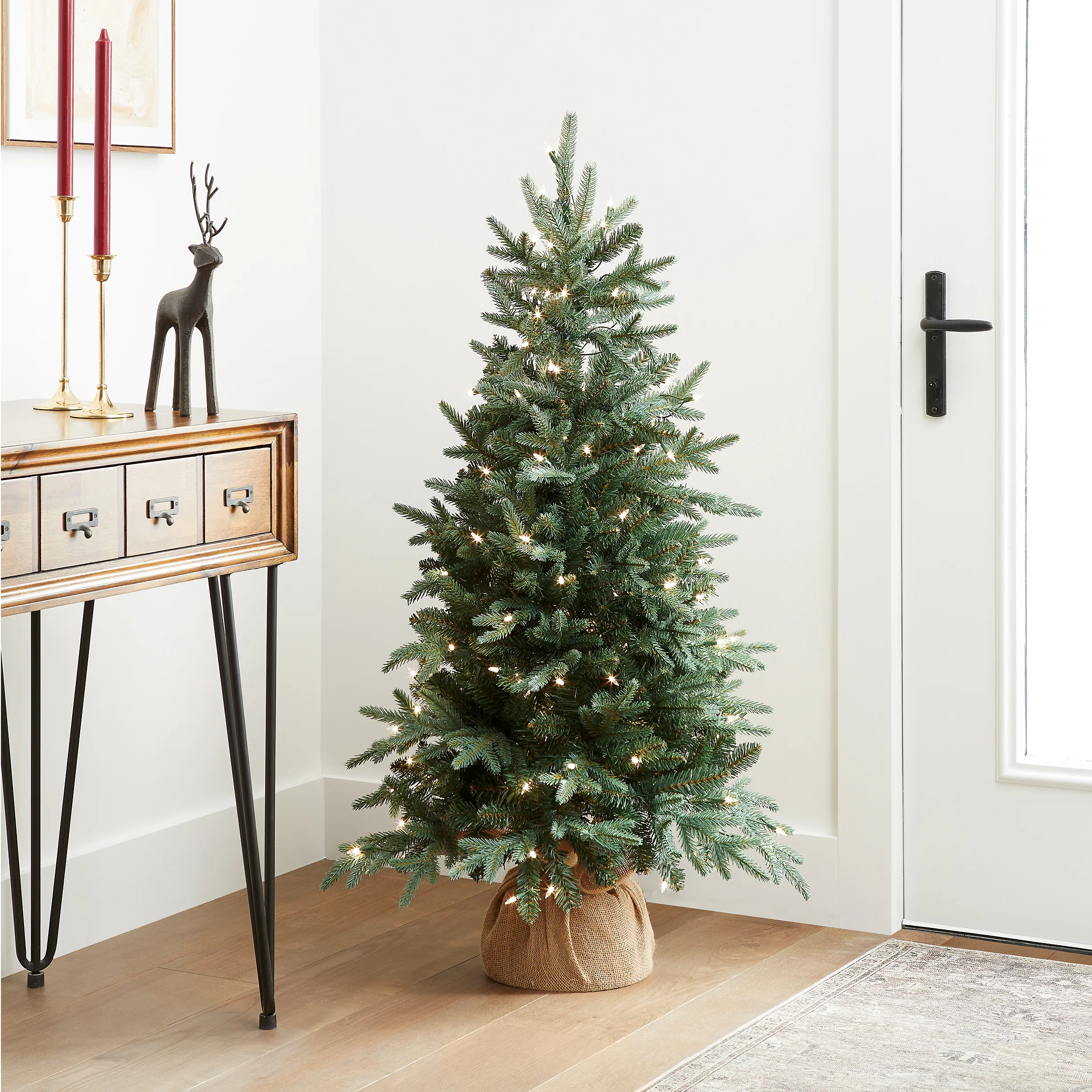4 ft. Pre-Lit Everyday Collection Tree with Clear Lights, Plug-In - Image 6