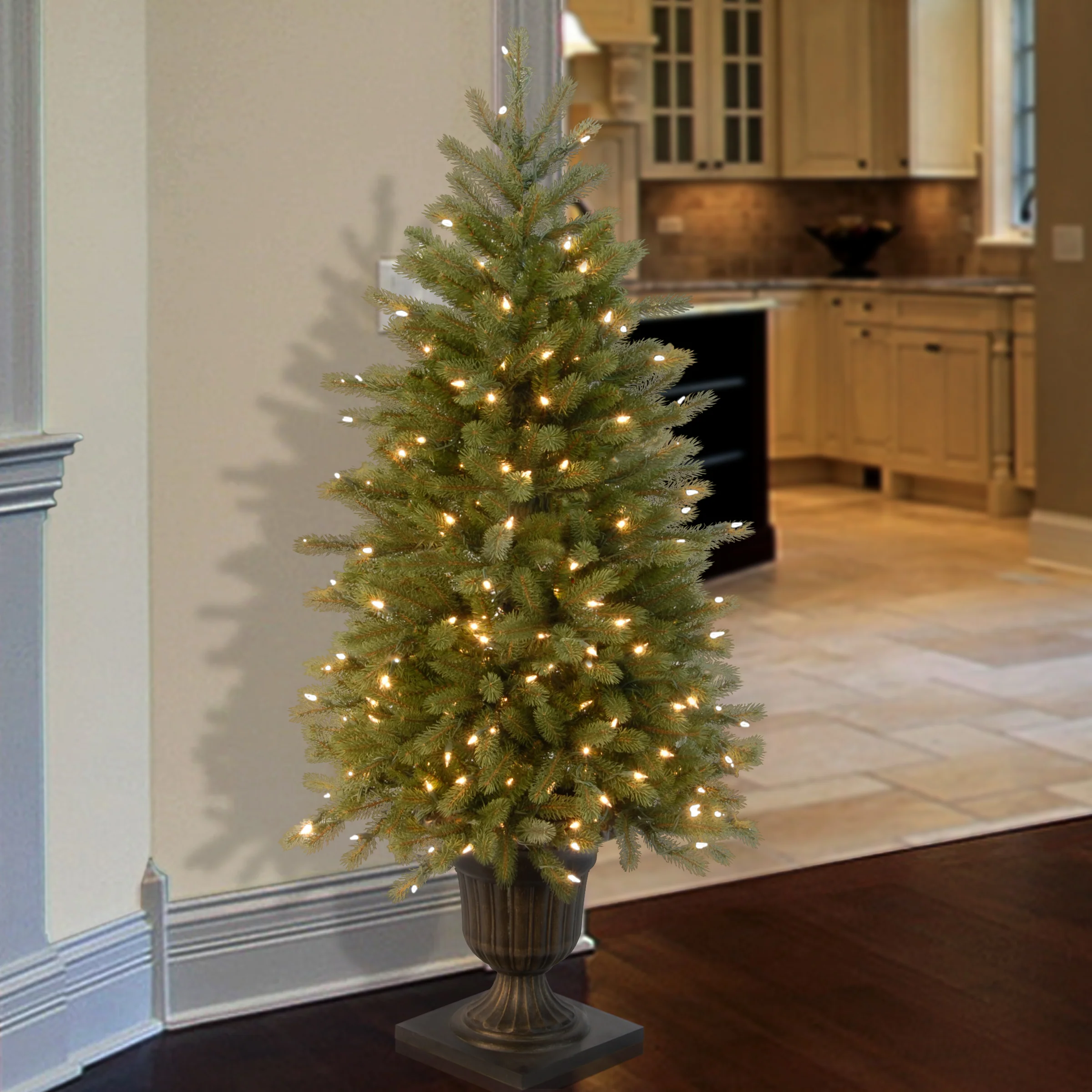 4 ft. Pre-Lit Jersey Fraser Fir Tree with Clear Lights - Image 2