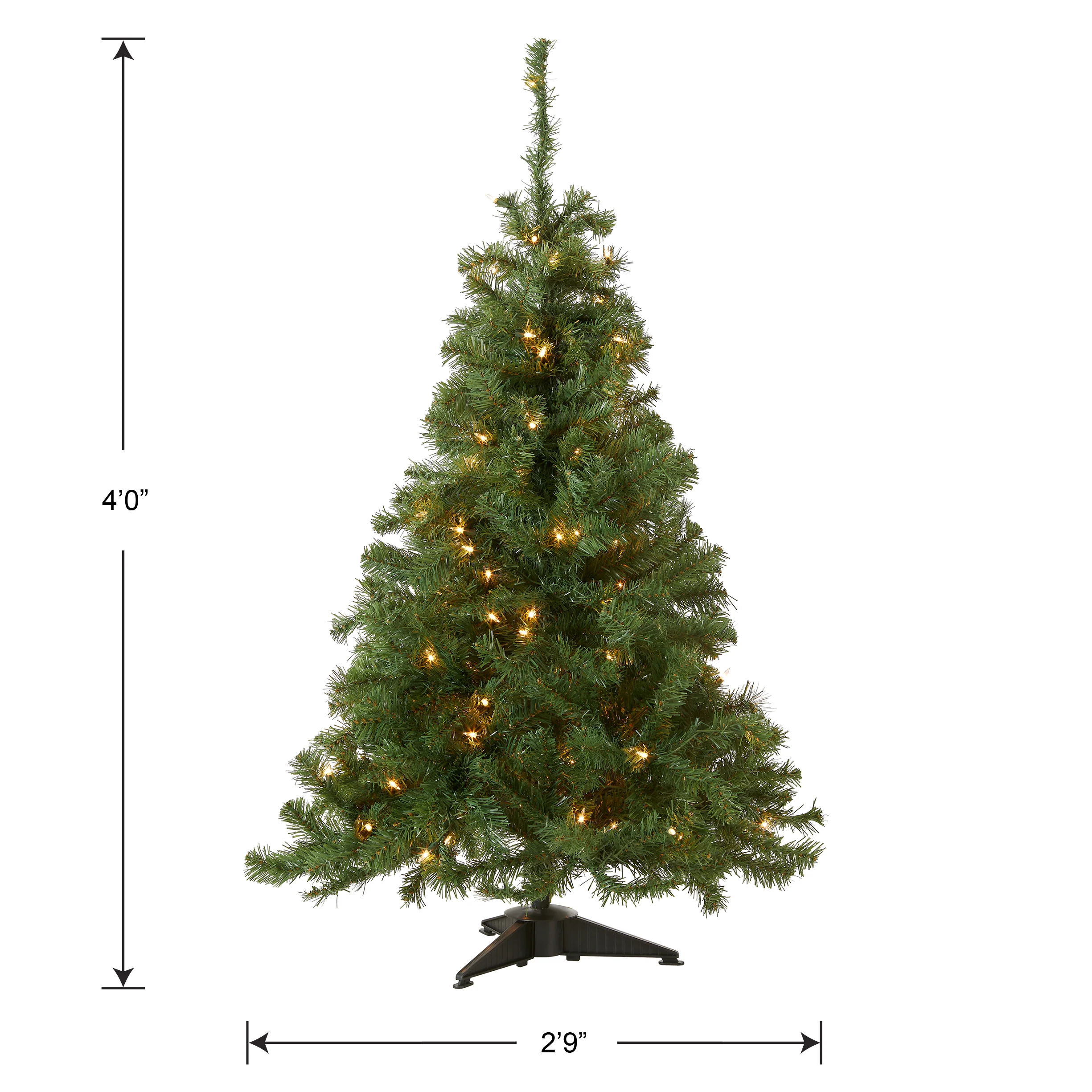 4 ft. Pre-Lit Kincaid Spruce Tree with Clear Lights, Plug-In - Image 5