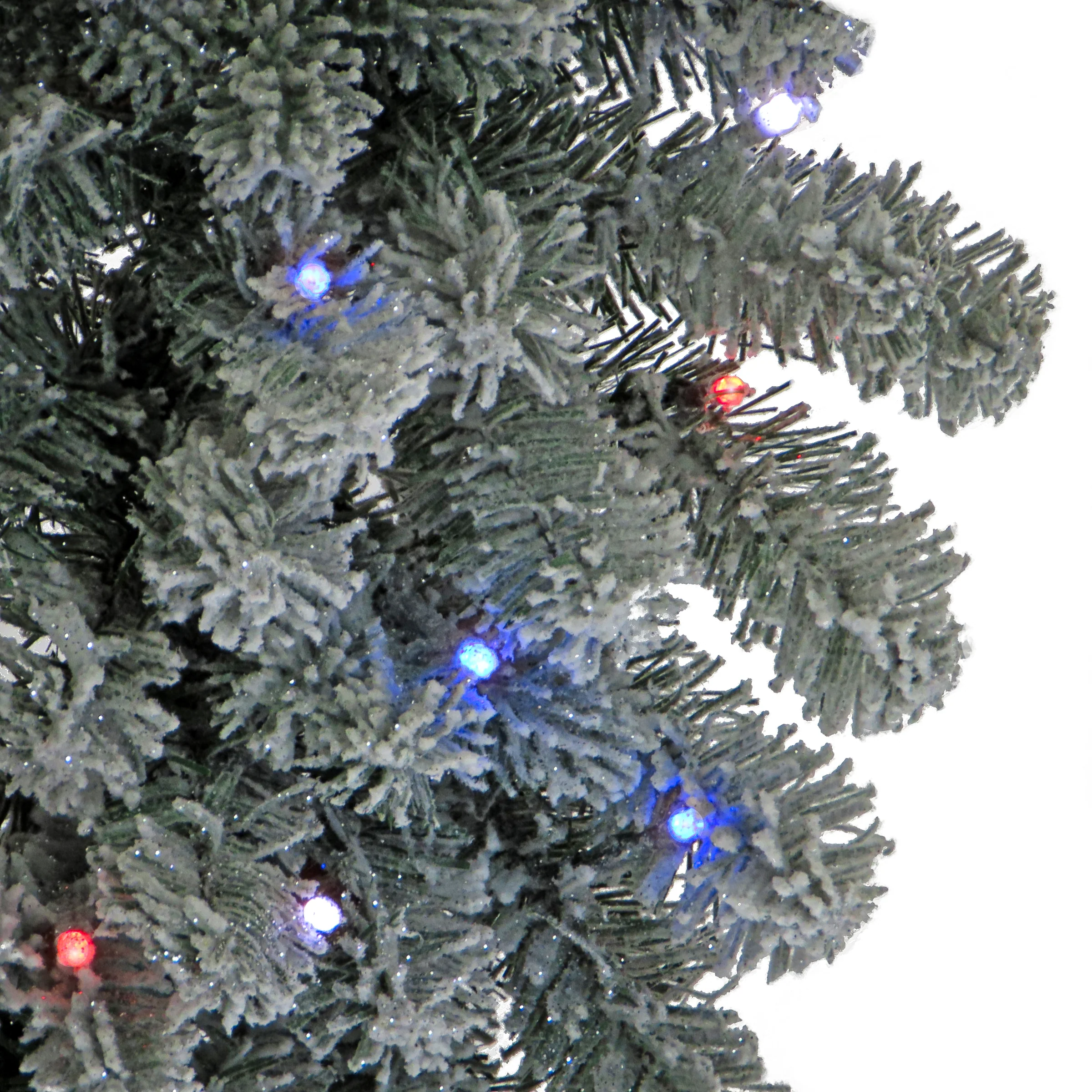 4 ft. Pre-Lit Snowy Sheffield Spruce Tree with Twinkly LED Lights, Plug-In - Image 3