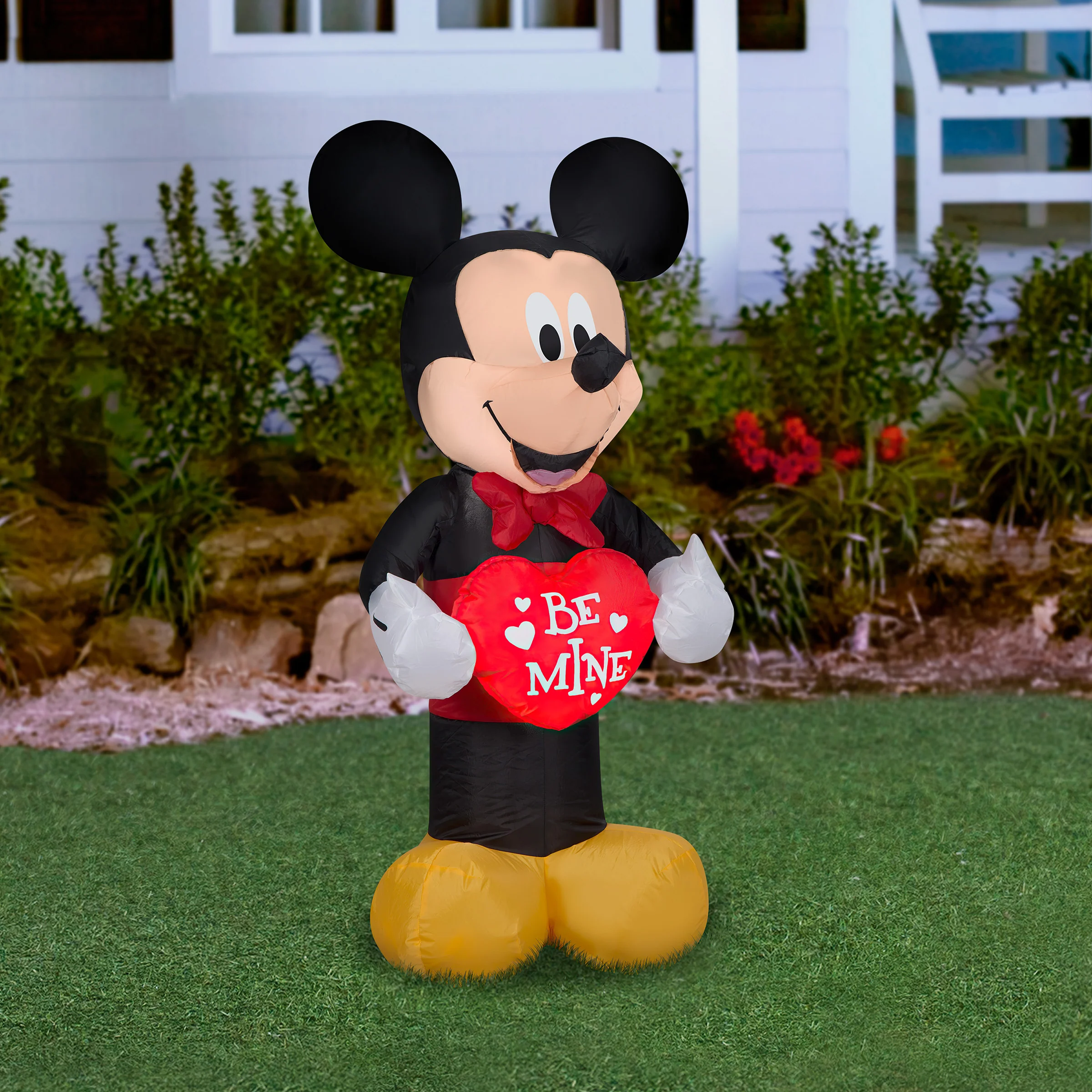 42 in. Valentine's Inflatable Mickey Mouse with LED Lights - Image 2