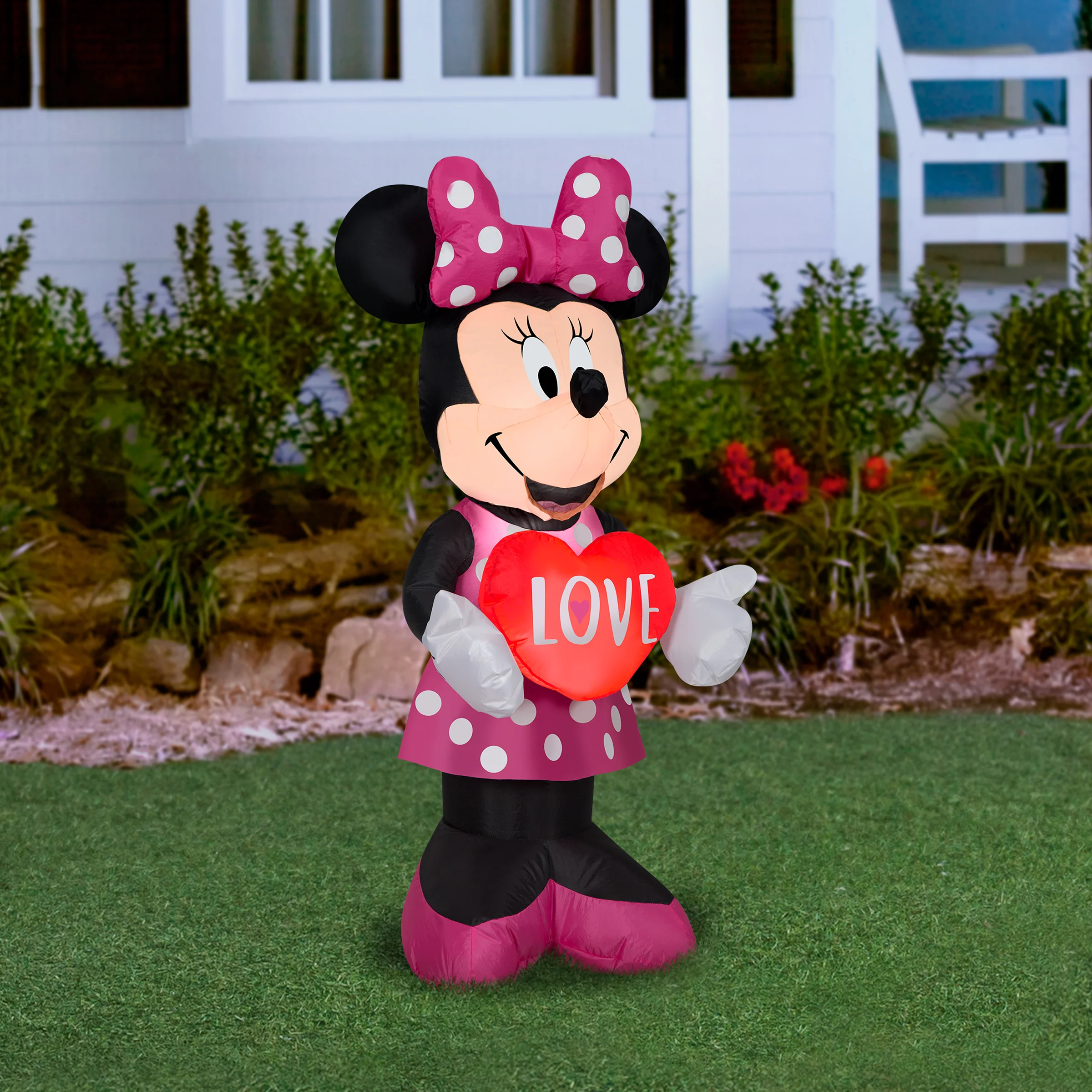 42 in. Valentine's Inflatable Minnie Mouse - Image 2