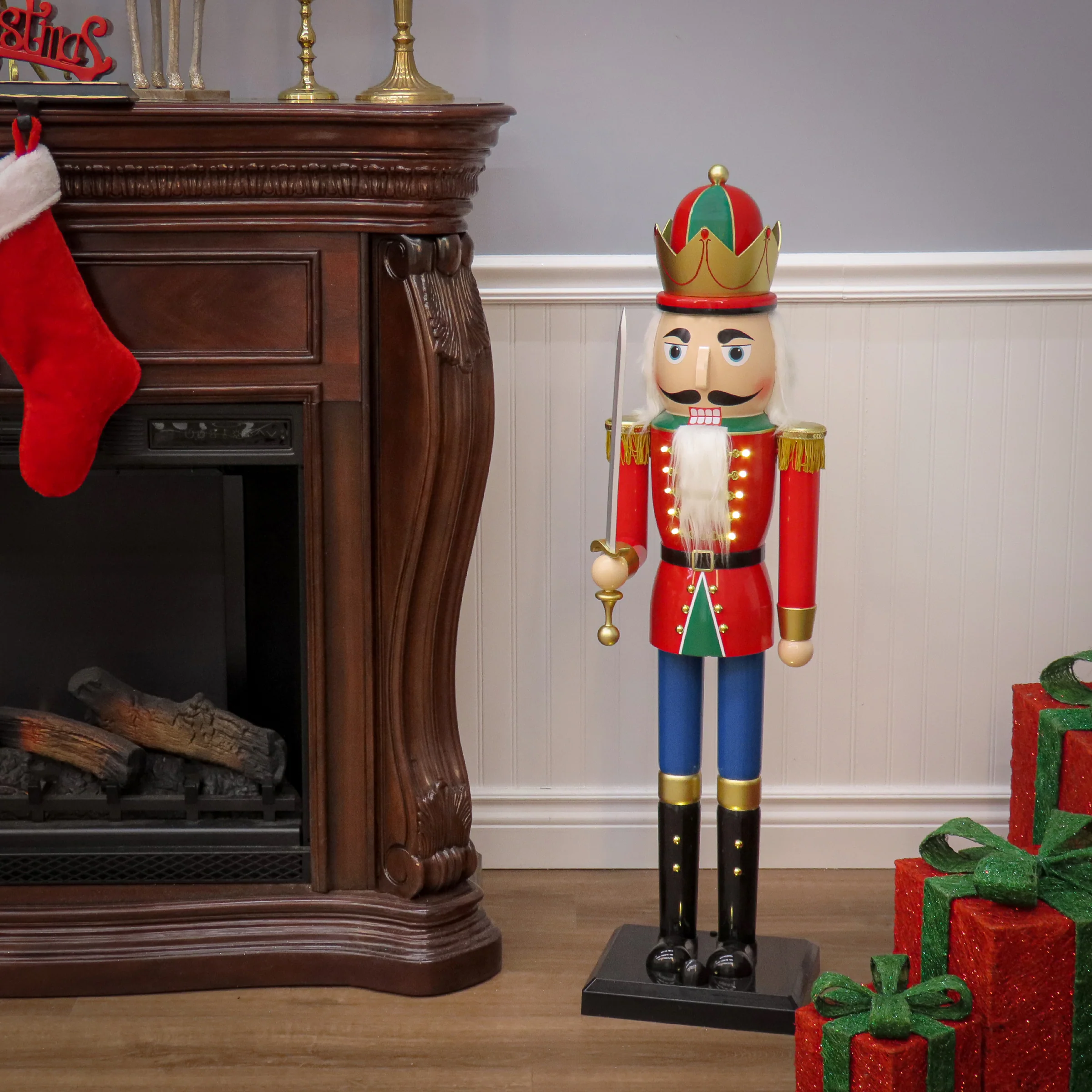 42 in. Pre-Lit Nutcracker - Image 2