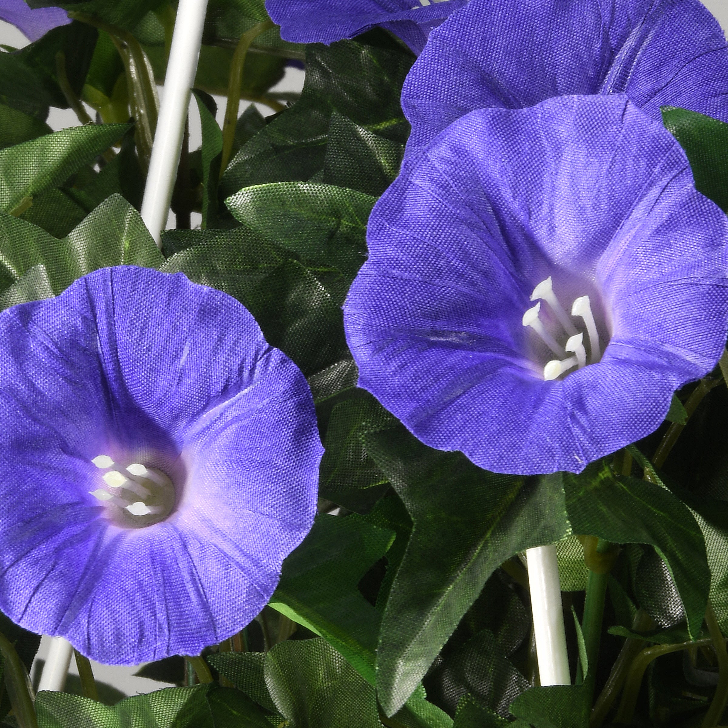 44 in. Spring Hanging Plant with Morning Glory Flowers on Leafy Vines - Image 5