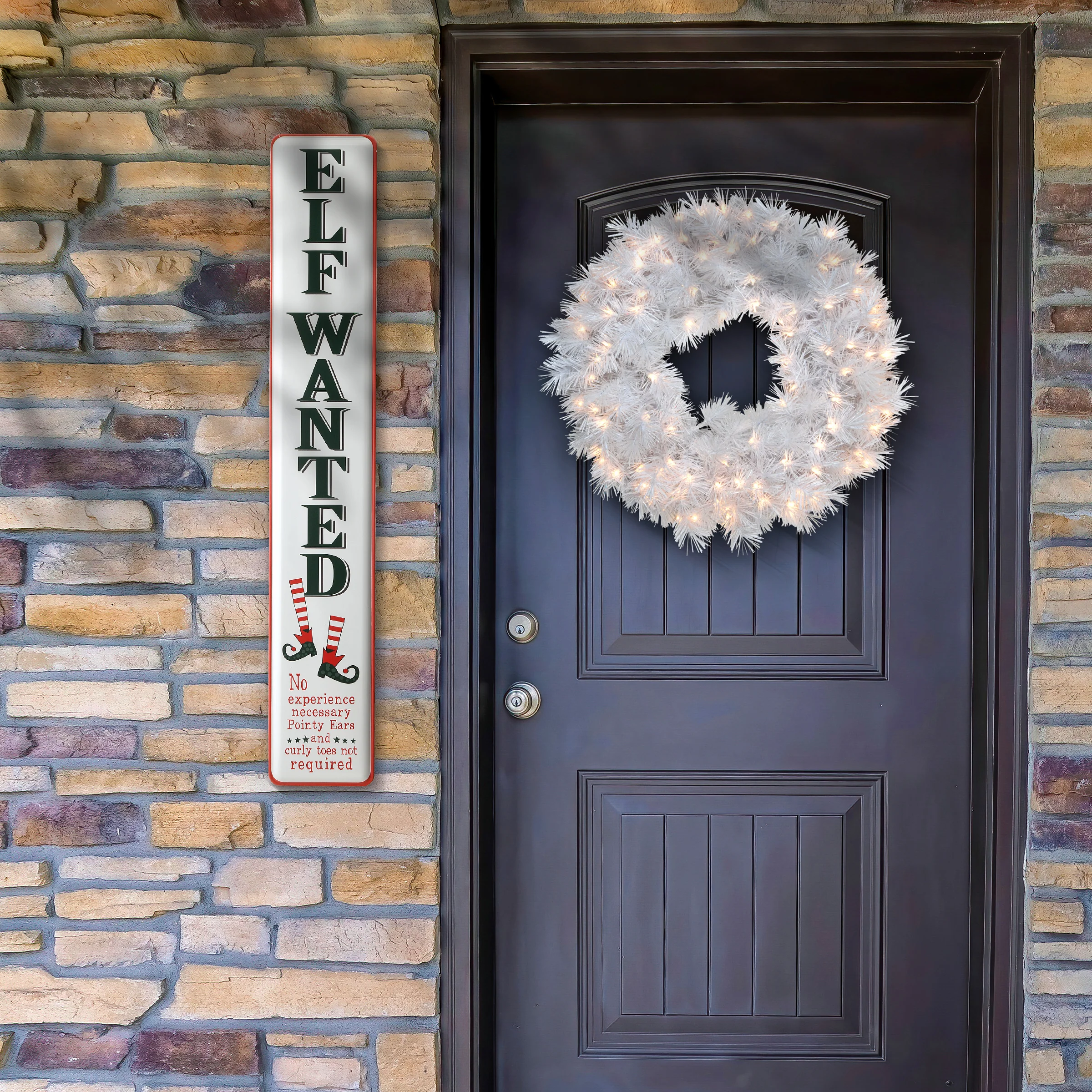 47 in. Elf Wanted Wall Sign - Image 2