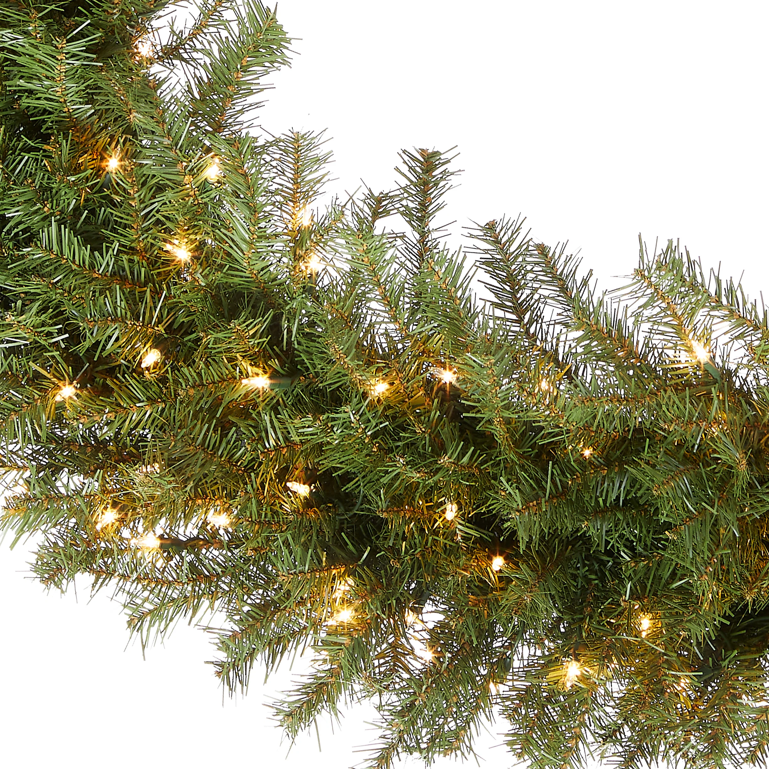 48 in. Pre-Lit Norwood Fir Wreath with Clear Lights, Plug-In - Image 3