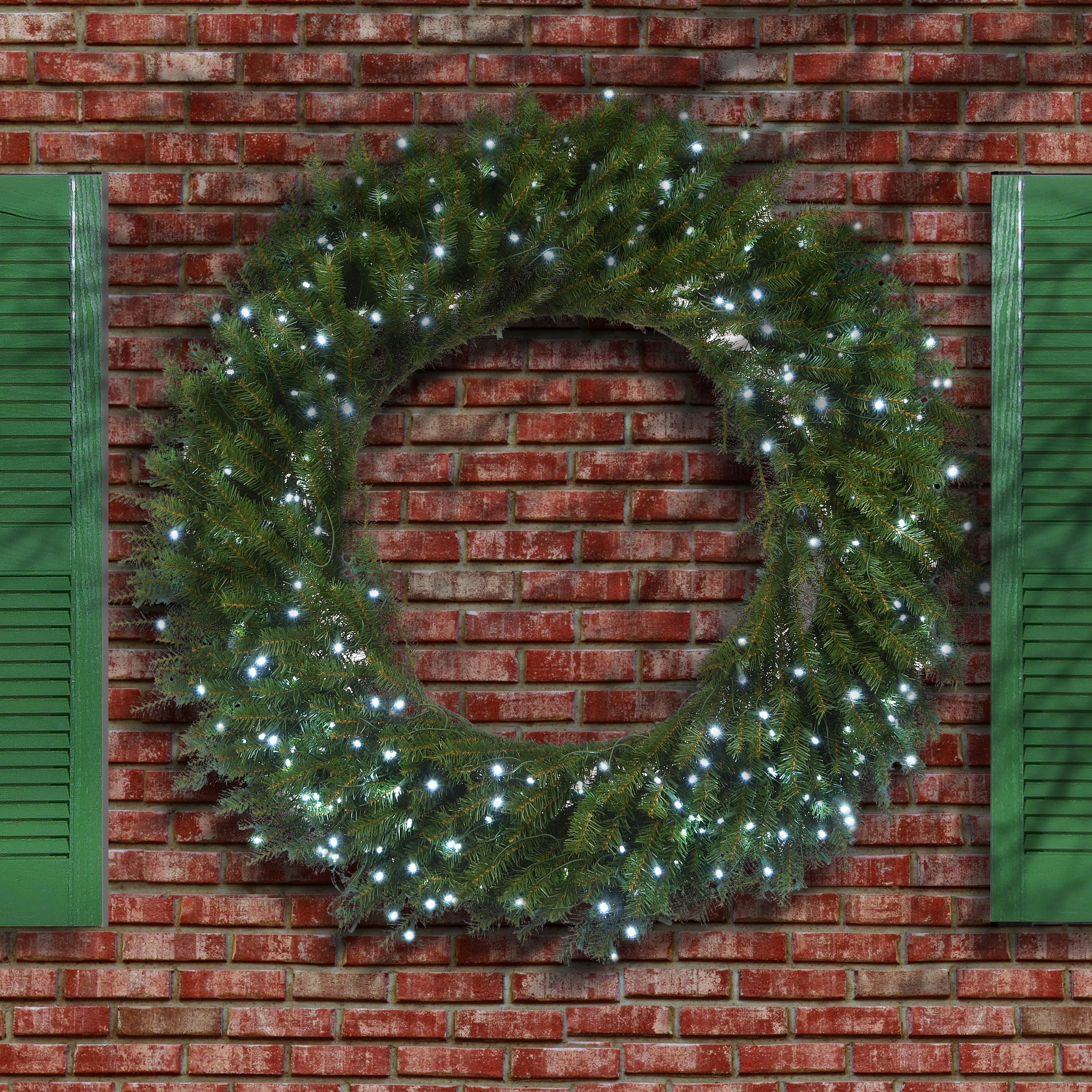 48 in. Pre-Lit Norwood Fir Wreath with Multicolor Lights - Image 2