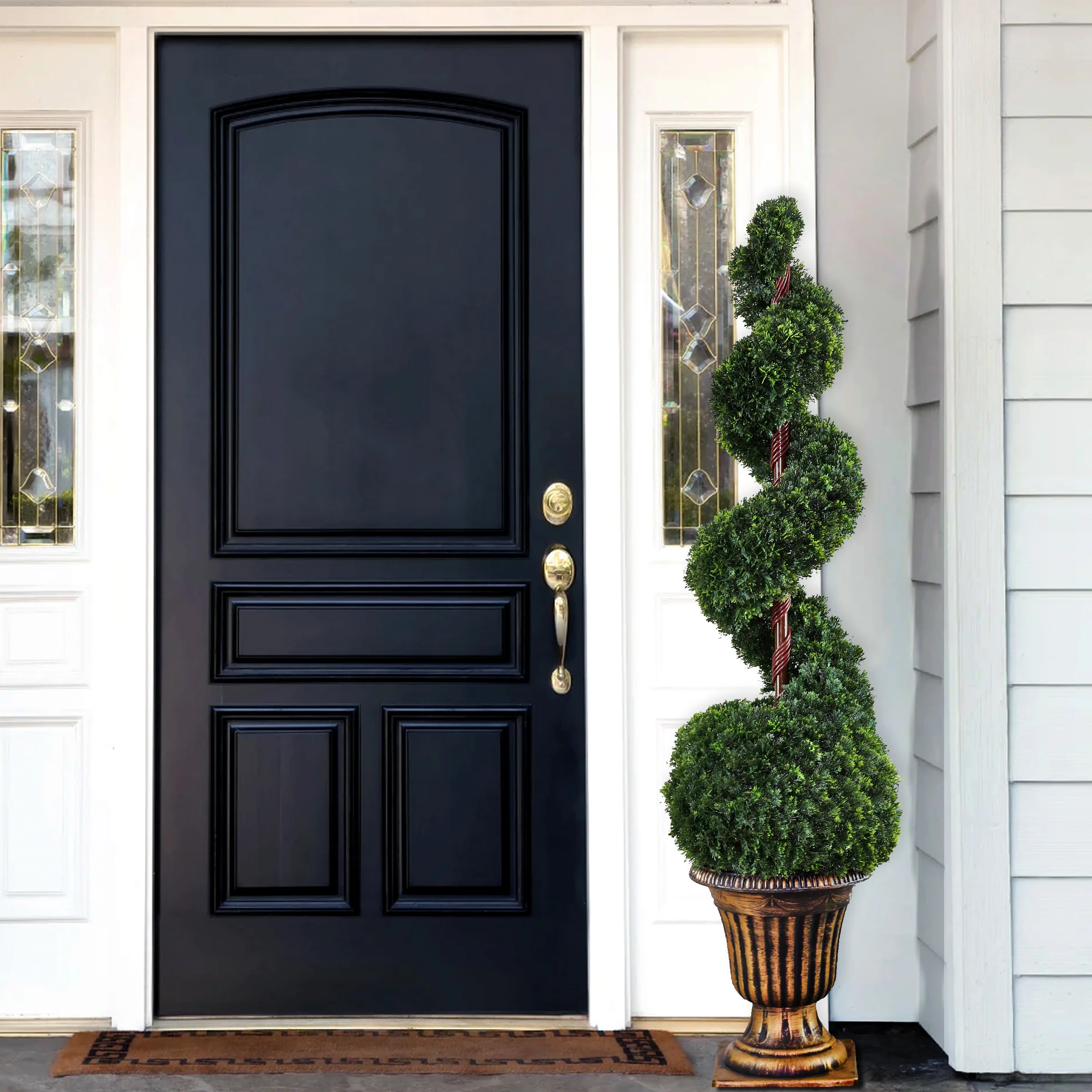 54 in. Cedar Spiral Topiary Tree - Image 2