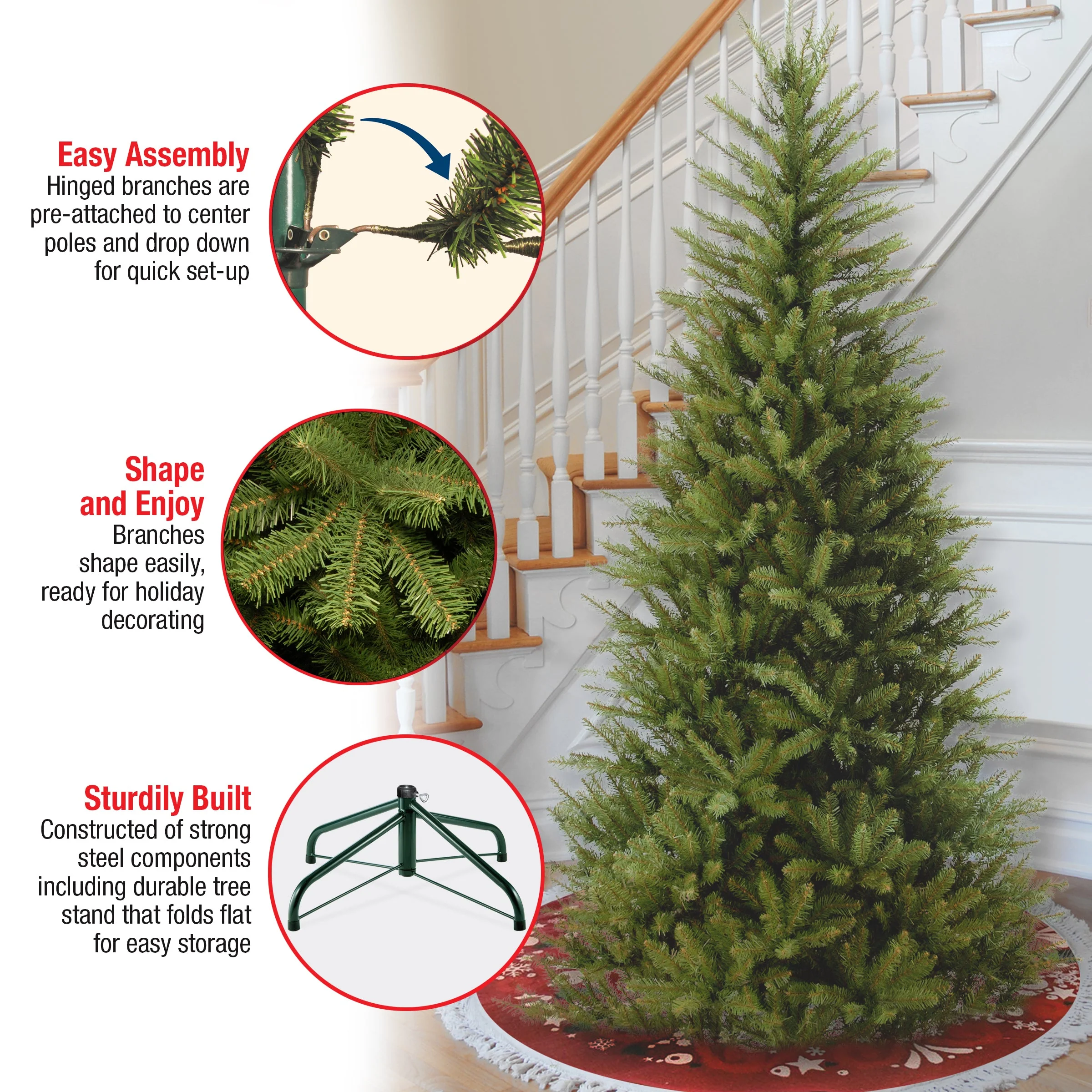6.5 ft. Dunhill Fir Slim Tree - Image 8