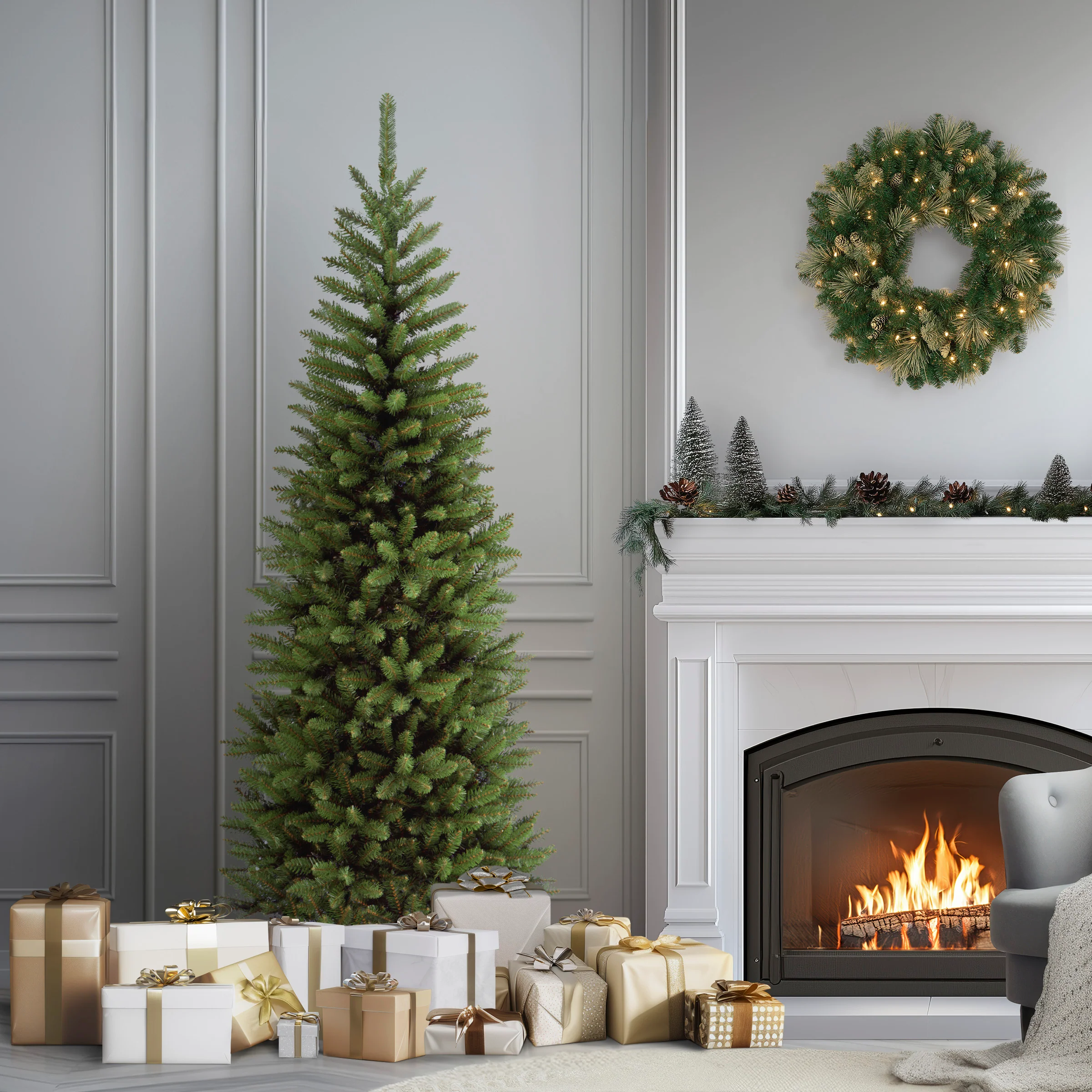 6.5 ft. Kingswood Fir Slim Tree - Image 2