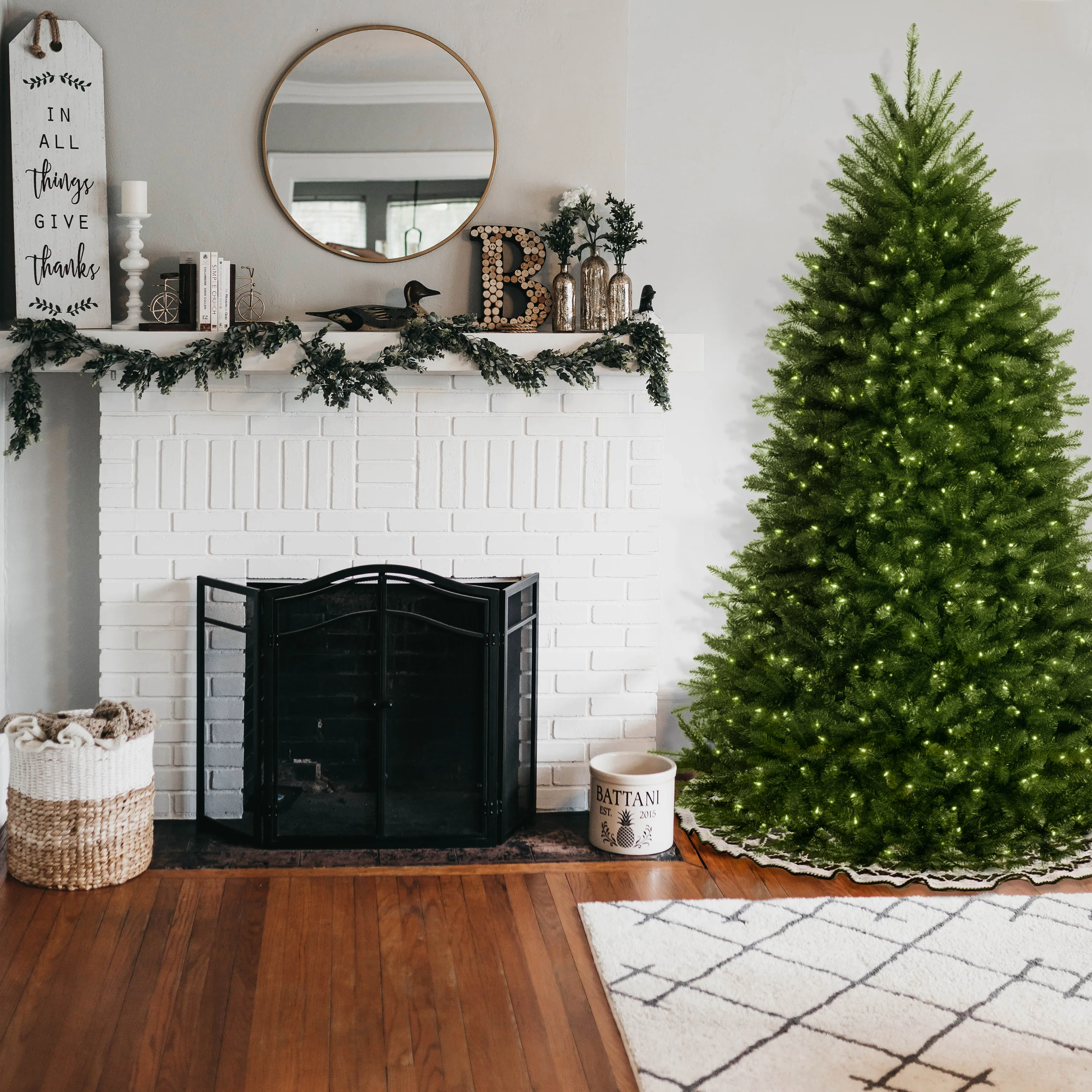 6.5 ft. Pre-Lit Dunhill Fir Blue Tree with Clear Lights, Plug-In - Image 2