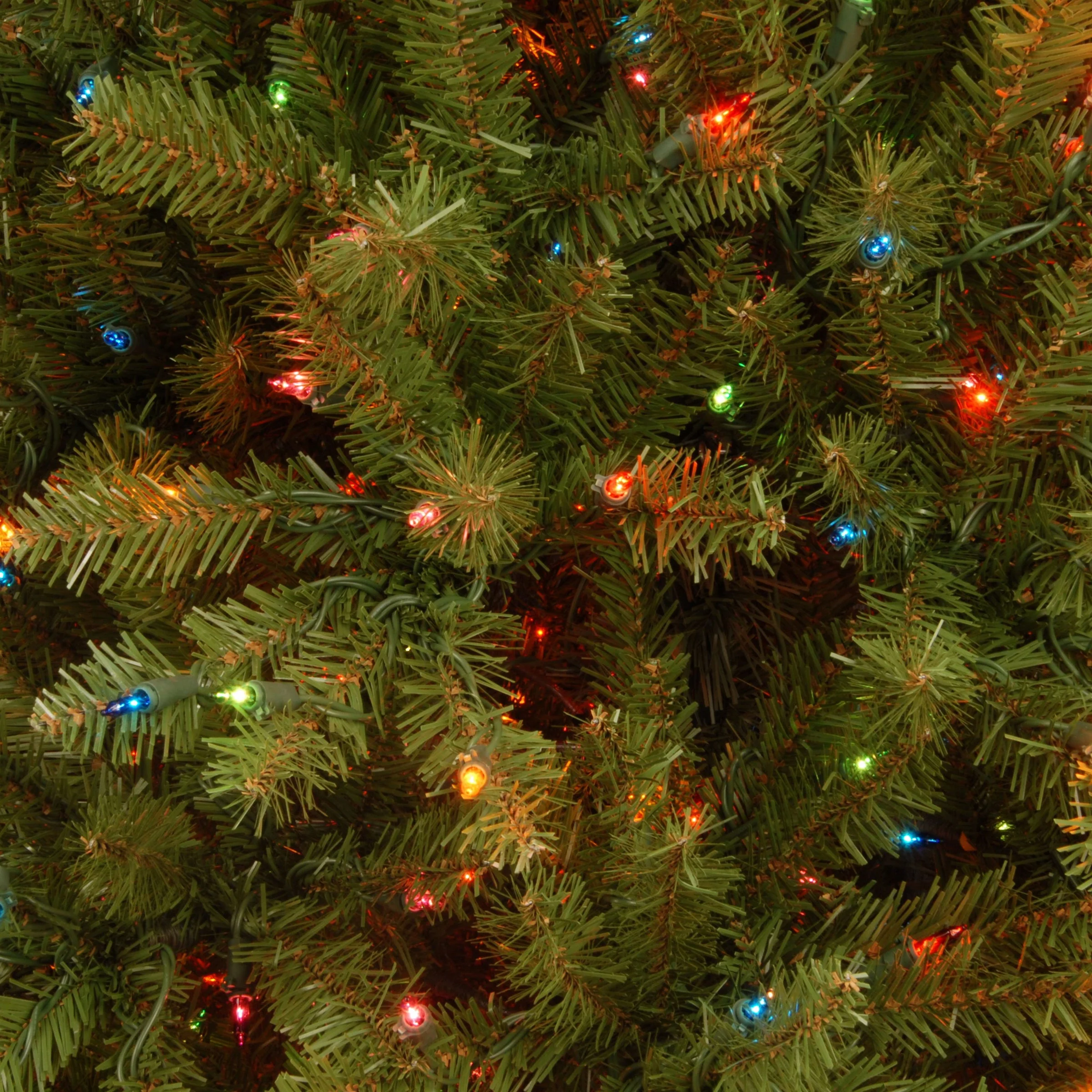 6.5 ft. Pre-Lit Dunhill Fir Slim Tree with Multicolor Lights, Plug-In - Image 3