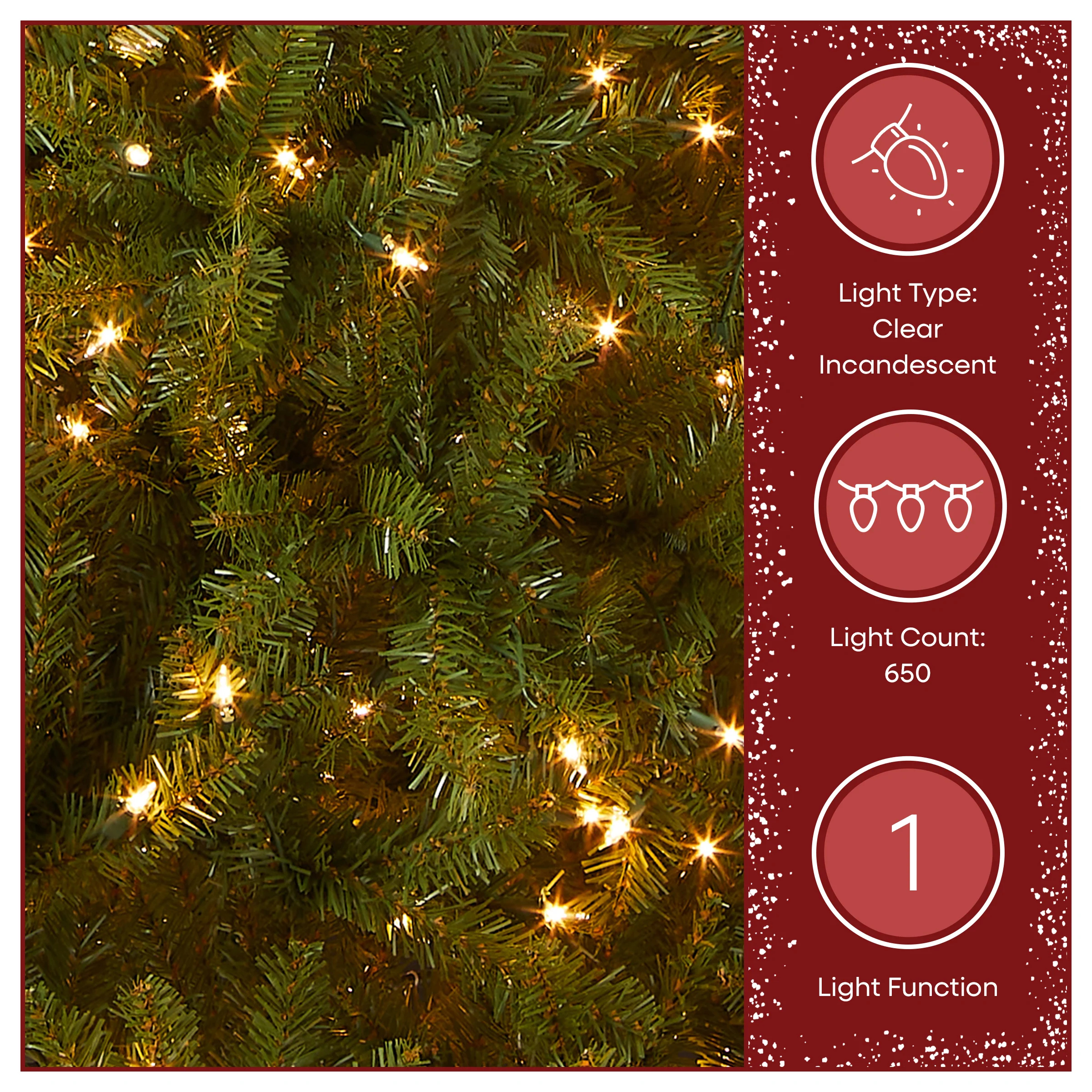 6.5 ft. Pre-Lit Dunhill Fir Tree with Clear Lights, Plug-In - Image 5
