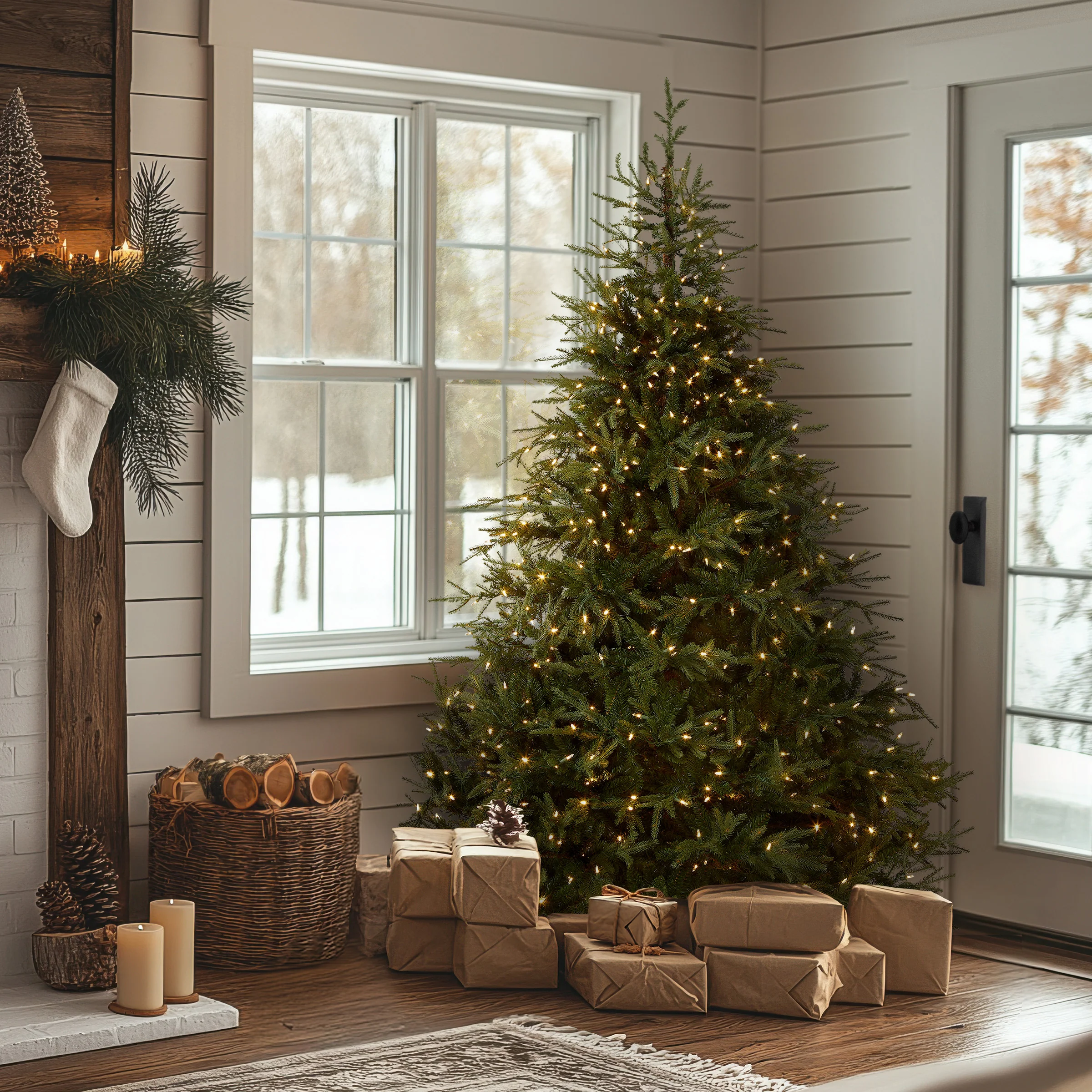 6.5 ft. Pre-Lit Fraser Grande Tree with Dual Color LED Lights, Plug-In - Image 2