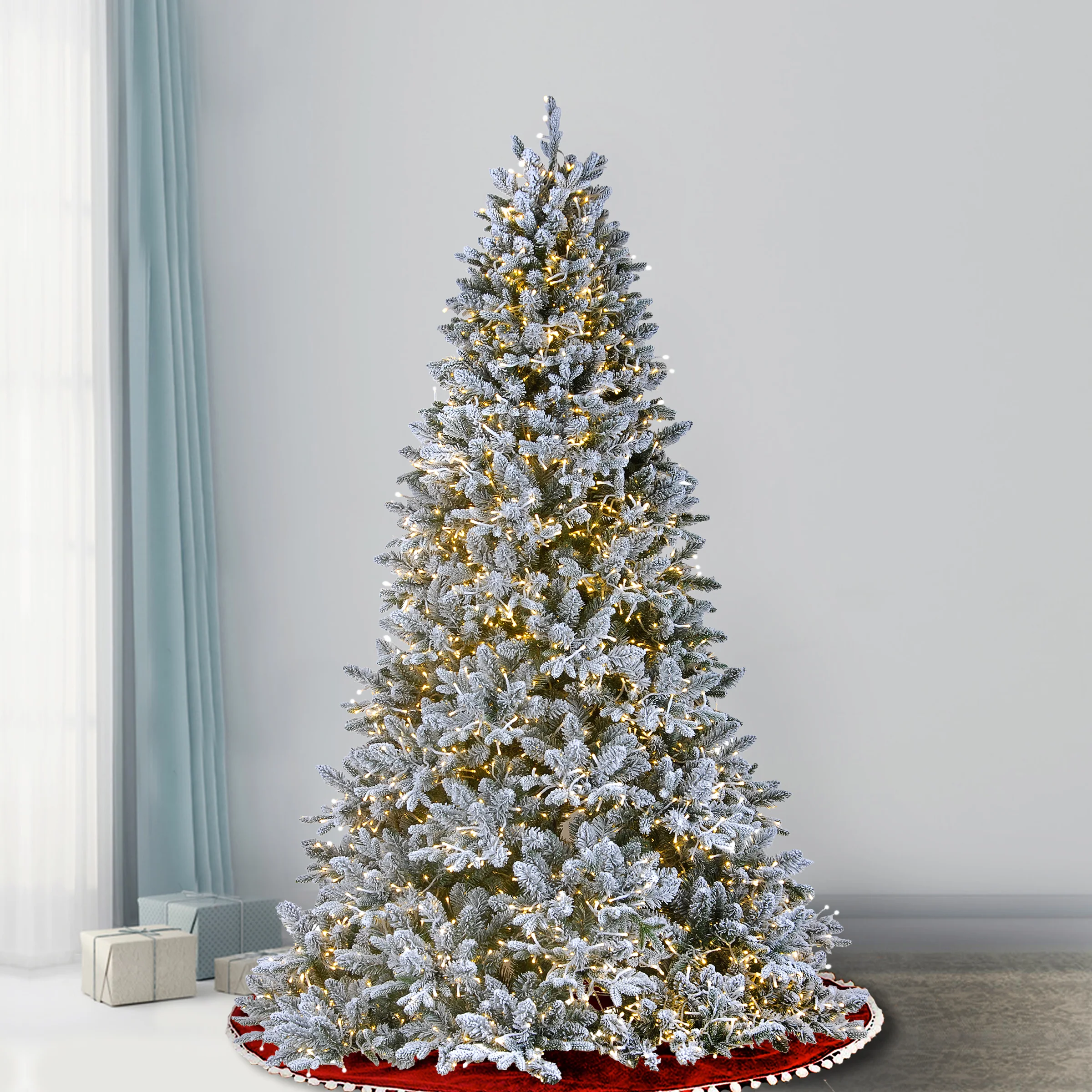 6.5 ft. Pre-Lit Iceland Fir Tree with Clear Lights - Image 2
