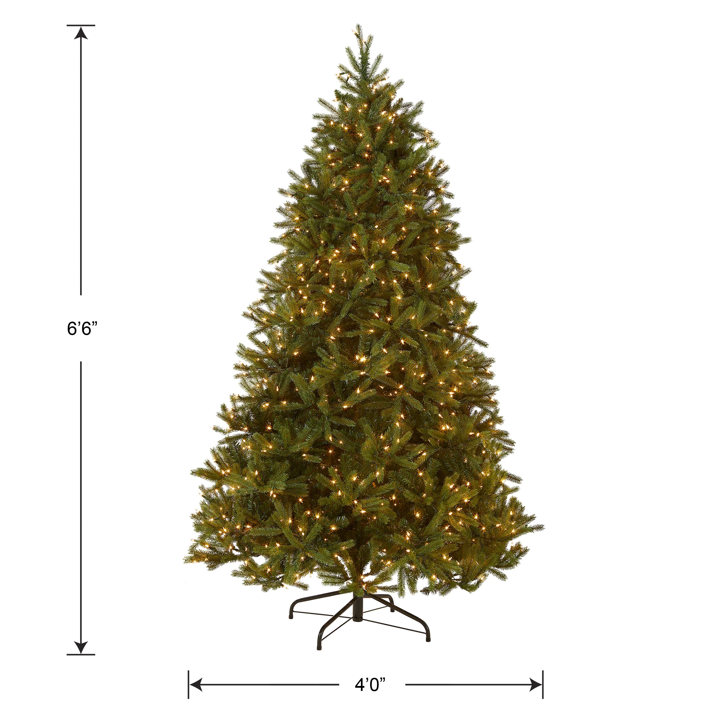 6.5 ft. Pre-Lit Jersey Fraser Fir Medium Tree with Clear Lights, Plug-In - Image 5