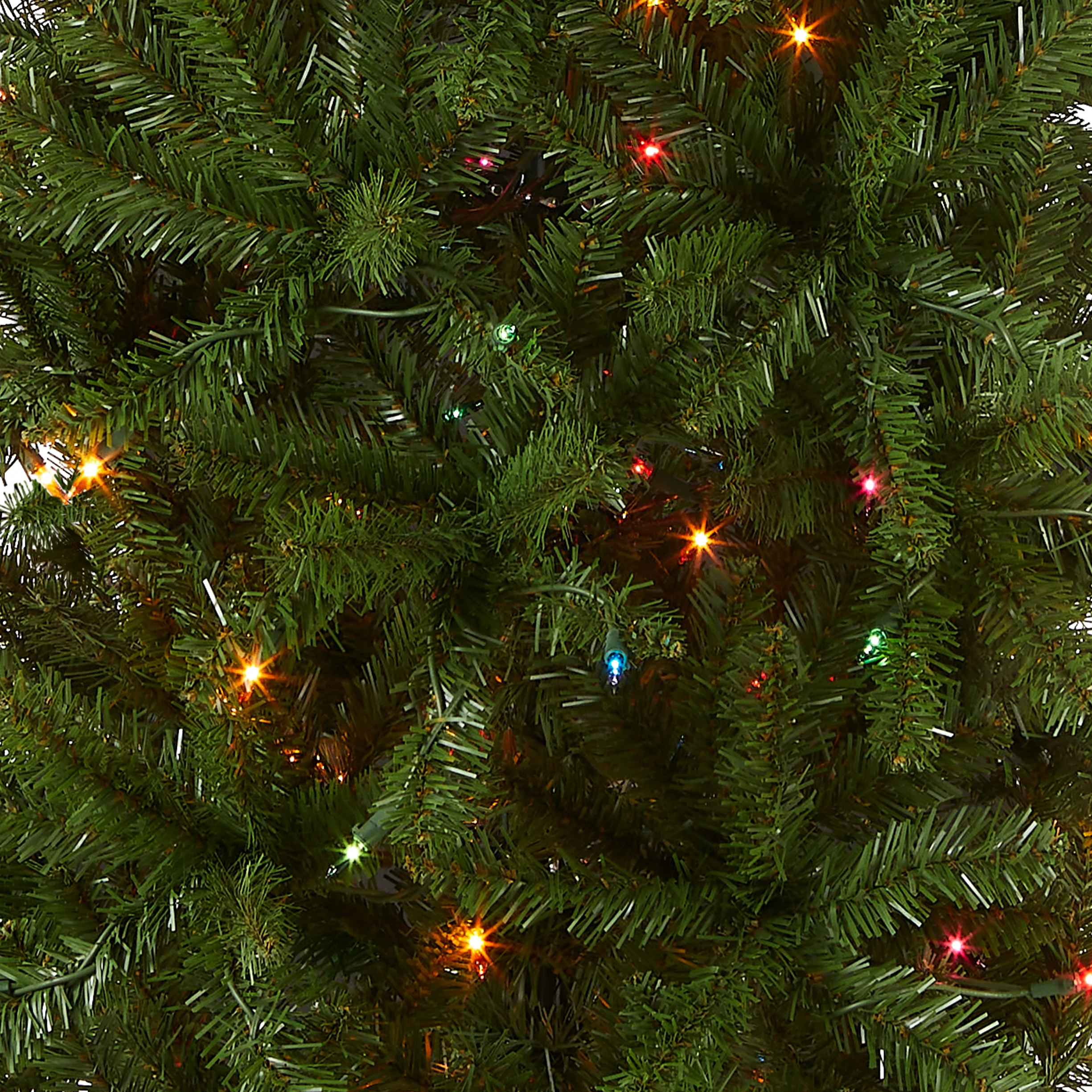 6.5 ft. Pre-Lit Kingswood Fir Pencil Tree with Multicolor Lights, Plug-In - Image 3