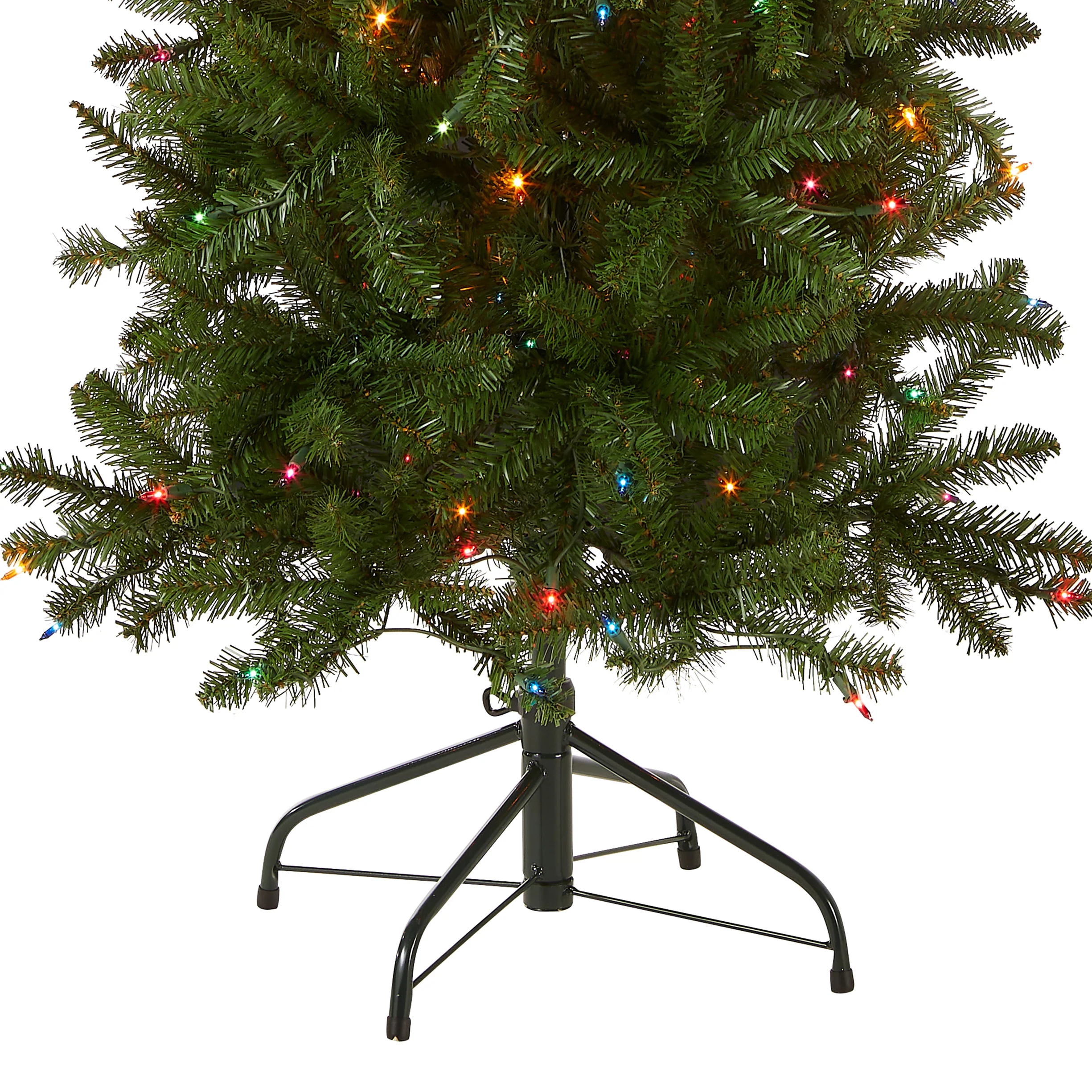 6.5 ft. Pre-Lit Kingswood Fir Pencil Tree with Multicolor Lights, Plug-In - Image 4