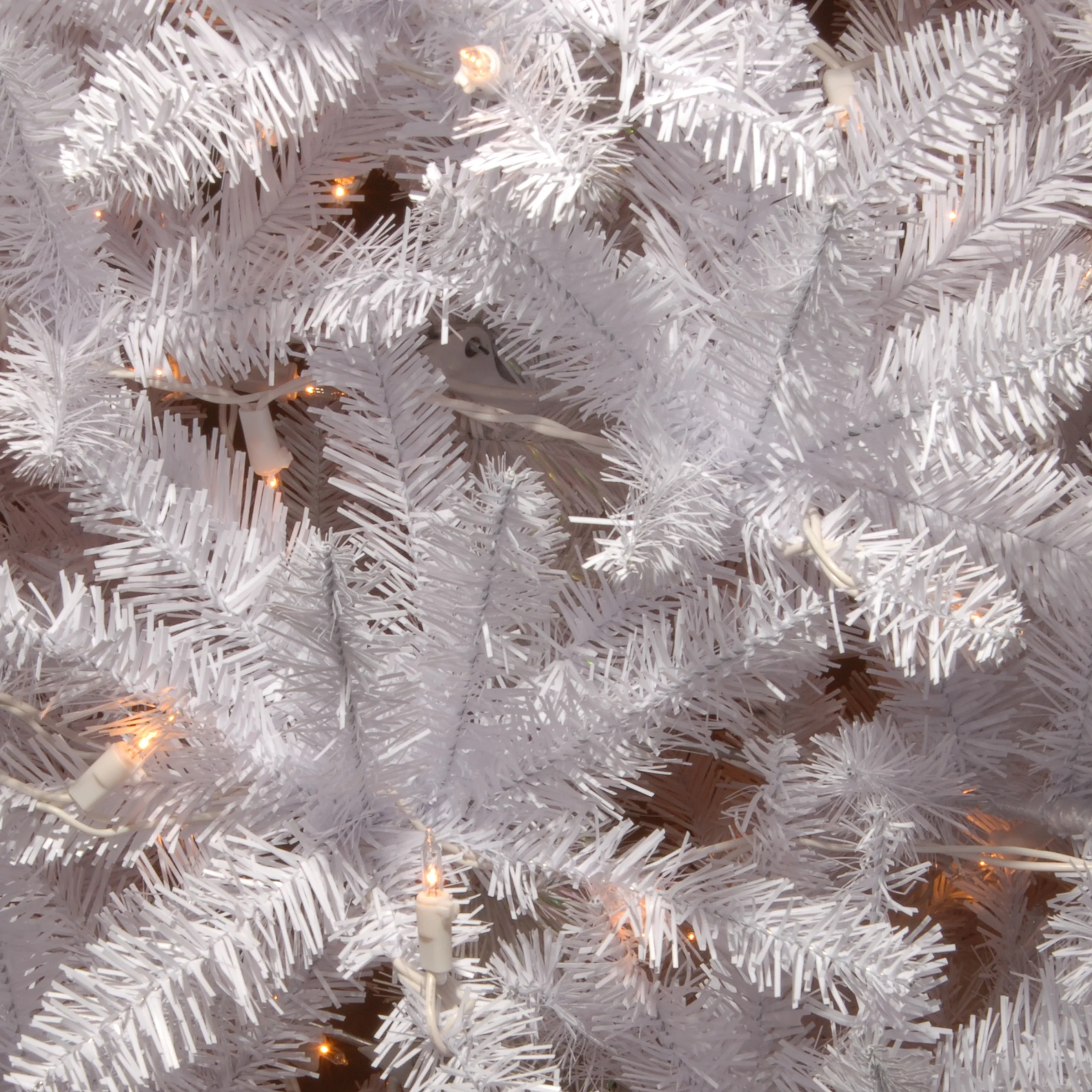 6.5 ft. Pre-Lit Kingswood Fir White Pencil Tree with Clear Lights, Plug-In - Image 4