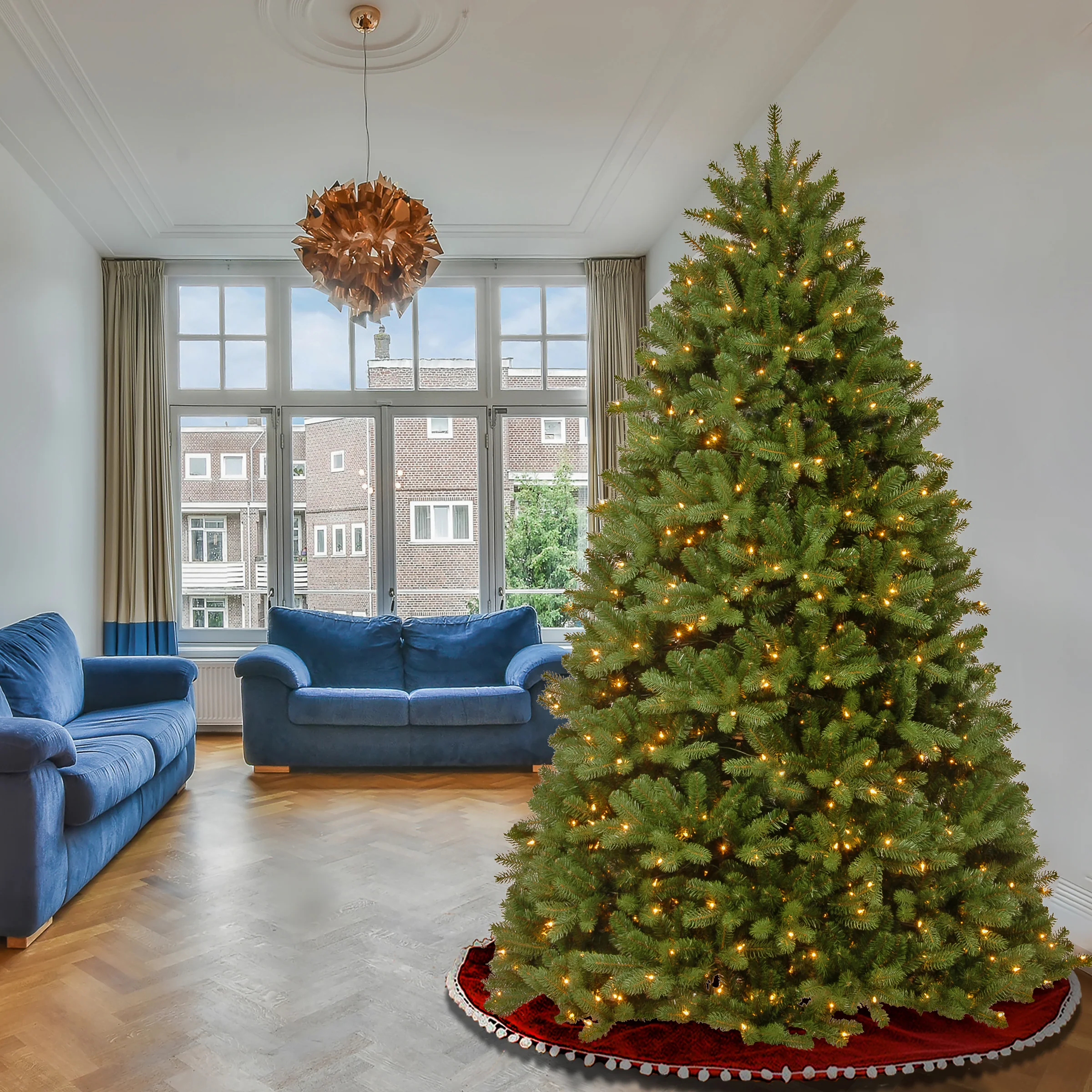 6.5 ft. Pre-Lit Newberry Spruce Tree with Clear Lights - Image 2