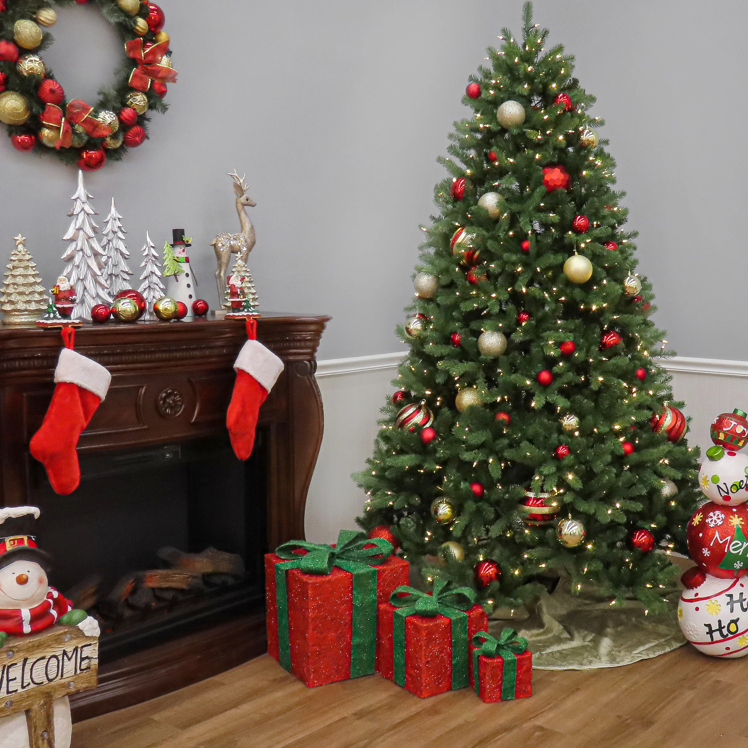 6.5 ft. Pre-Lit Newberry Spruce Tree with PowerConnect Dual Color LED Lights, Plug-In - Image 7