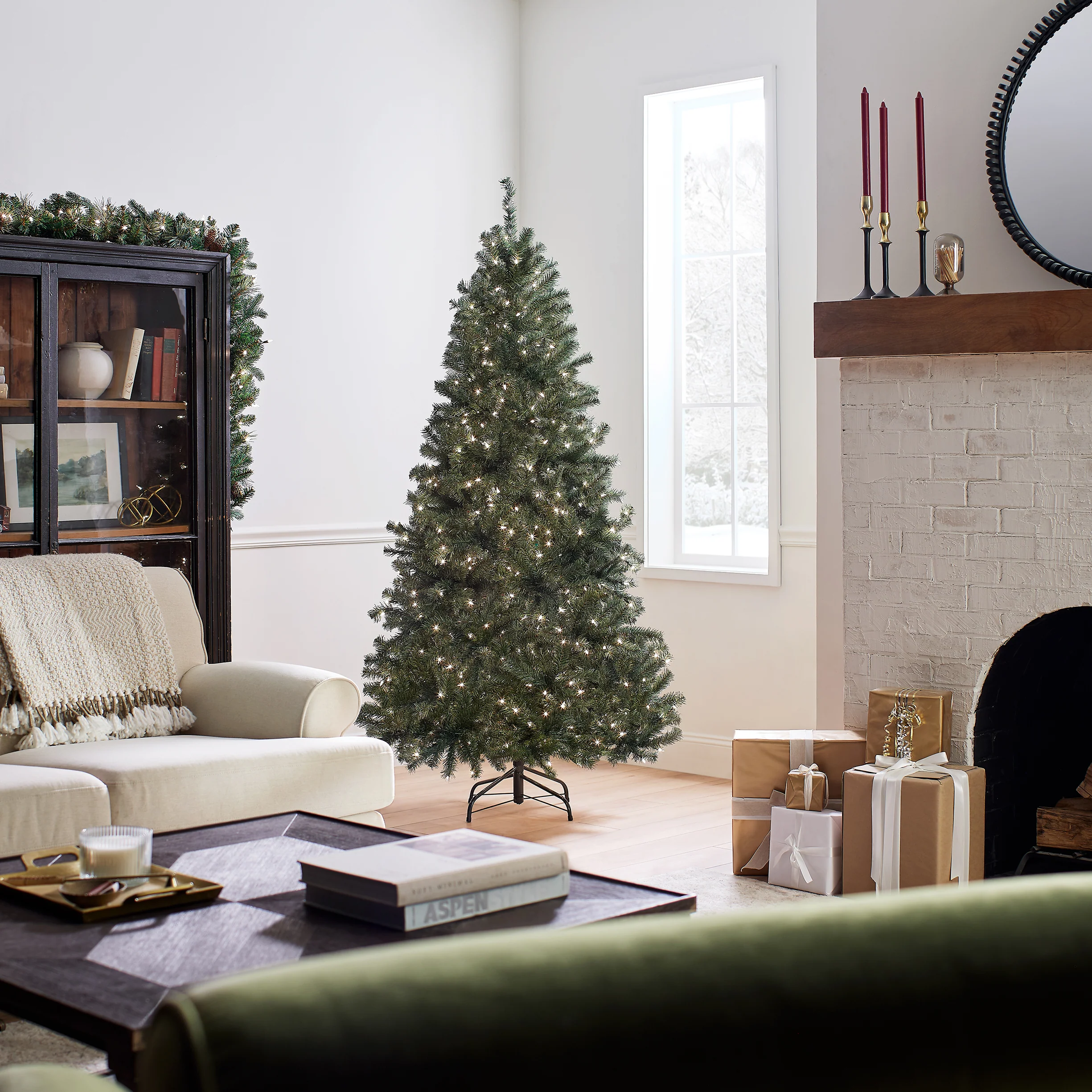 6.5 ft. Pre-Lit North Valley Spruce Blue Tree with Clear Lights, Plug-In - Image 5