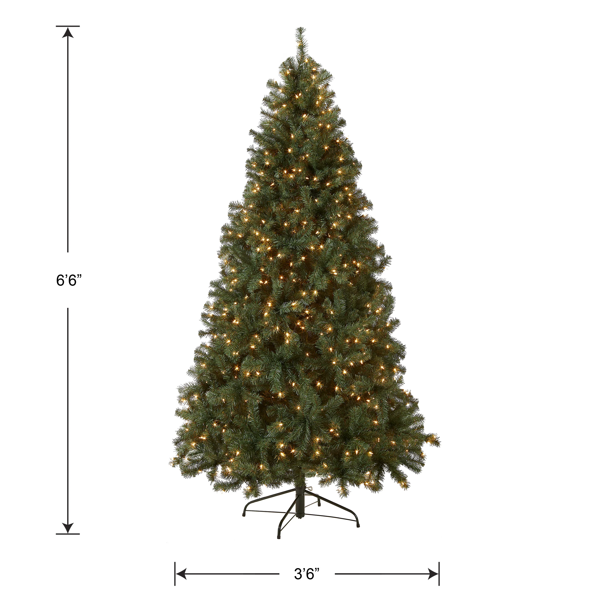 6.5 ft. Pre-Lit North Valley Spruce Blue Tree with Clear Lights, Plug-In - Image 6