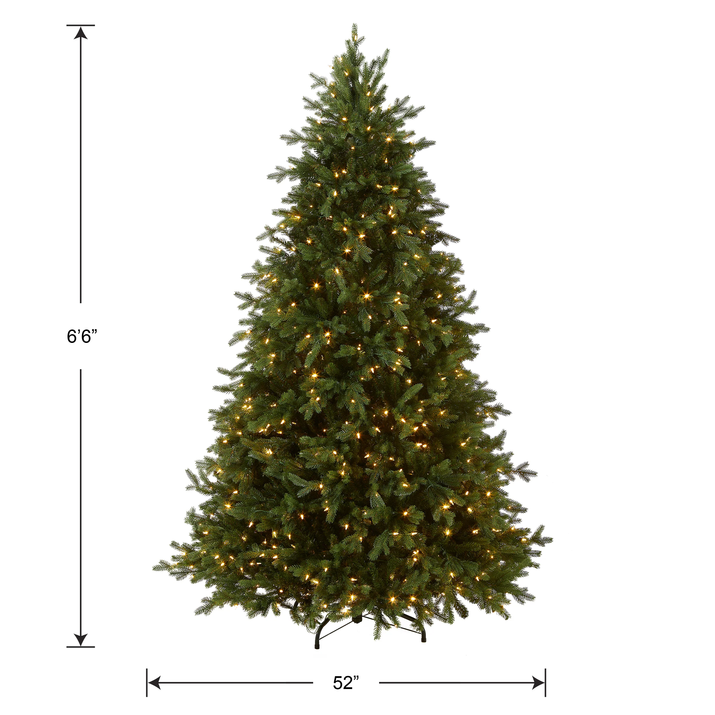 6.5 ft. Pre-Lit Princeton Fraser Fir Tree with  PowerConnect Dual Color LED Lights, Plug-In - Image 5