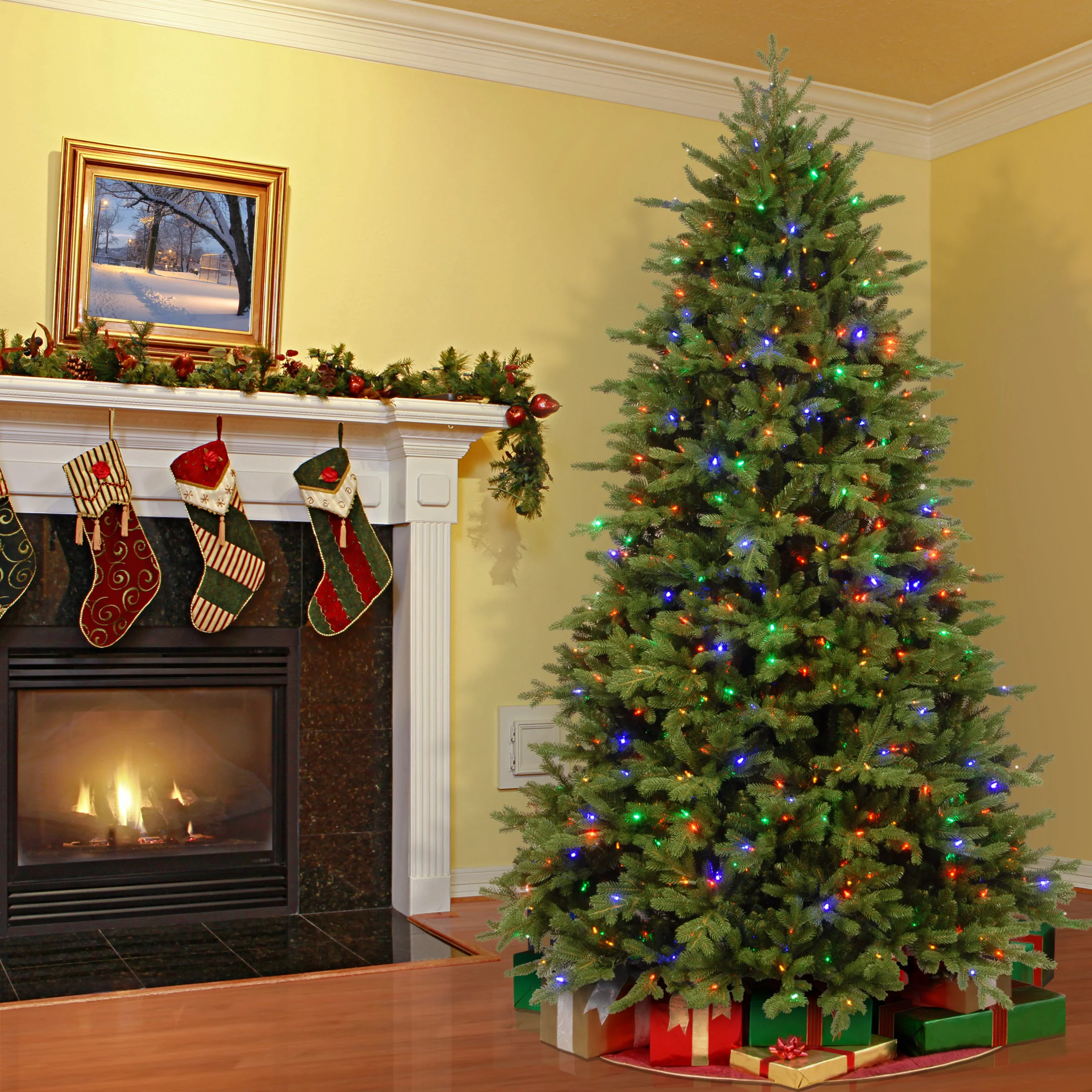 6.5 ft. Pre-Lit Princeton Fraser Fir Tree with  PowerConnect Dual Color LED Lights, Plug-In - Image 7