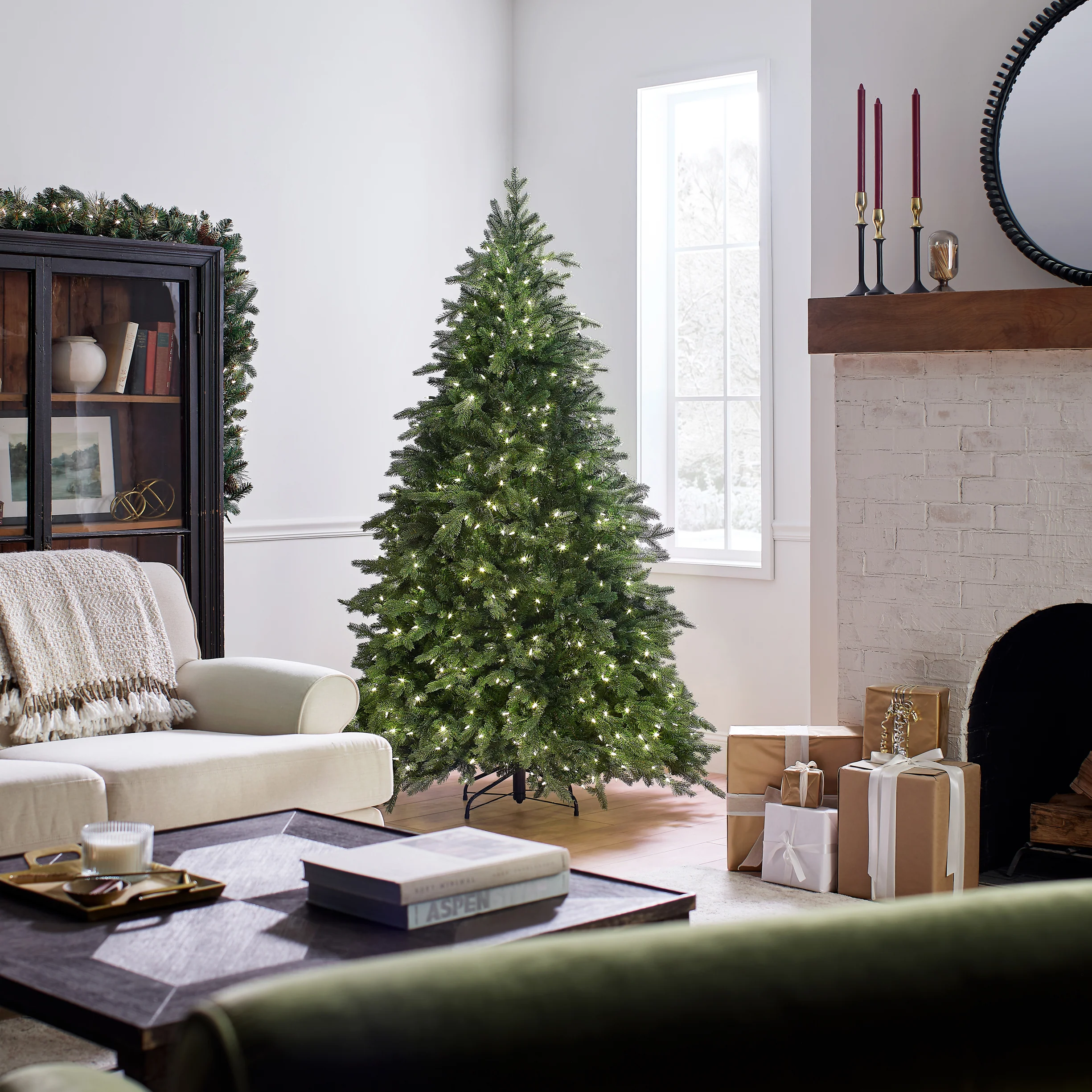 6.5 ft. Pre-Lit Princeton Fraser Fir Tree with  PowerConnect Dual Color LED Lights, Plug-In - Image 8