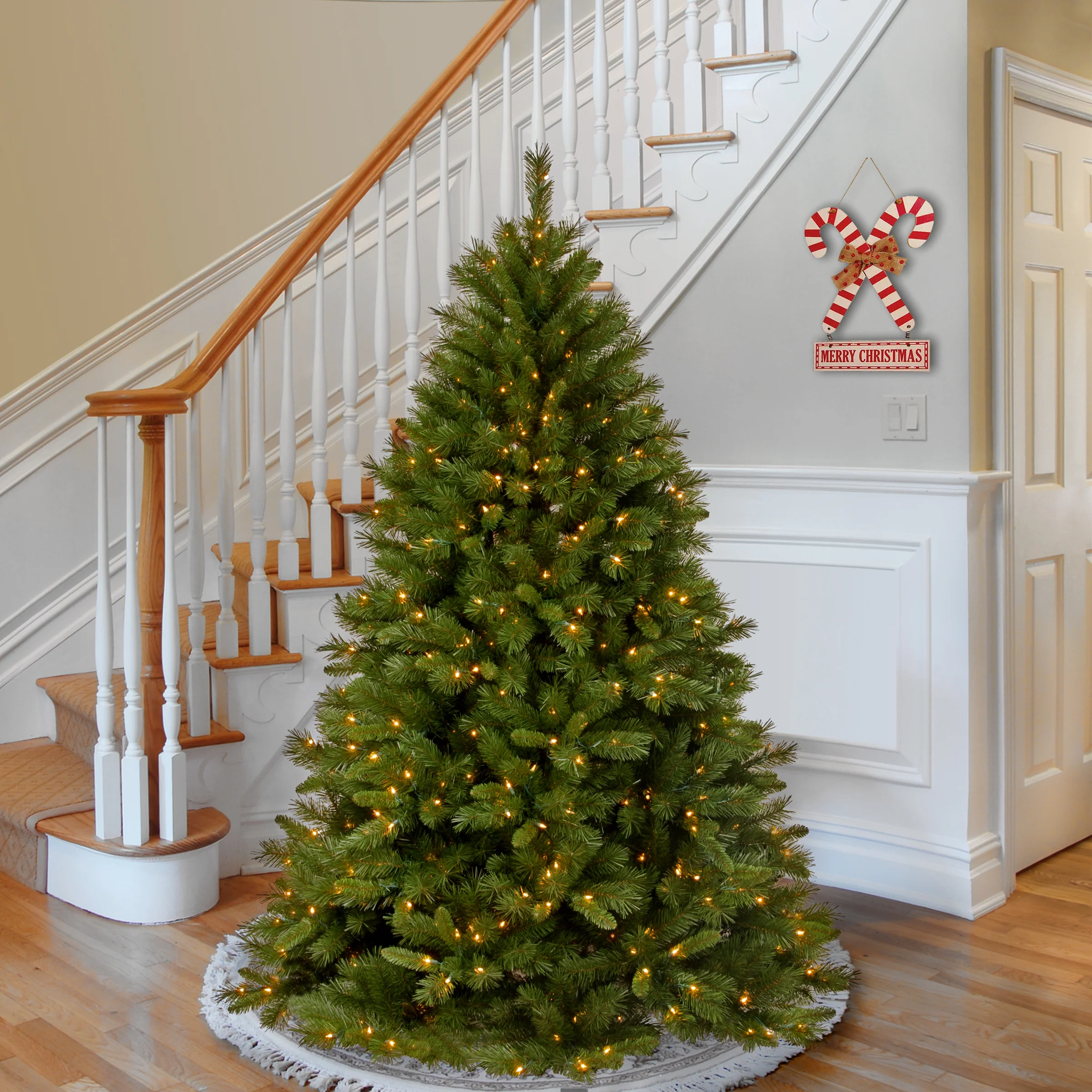 6.5 ft. Pre-Lit Winchester Pine Tree with Clear Lights, Plug-In - Image 8