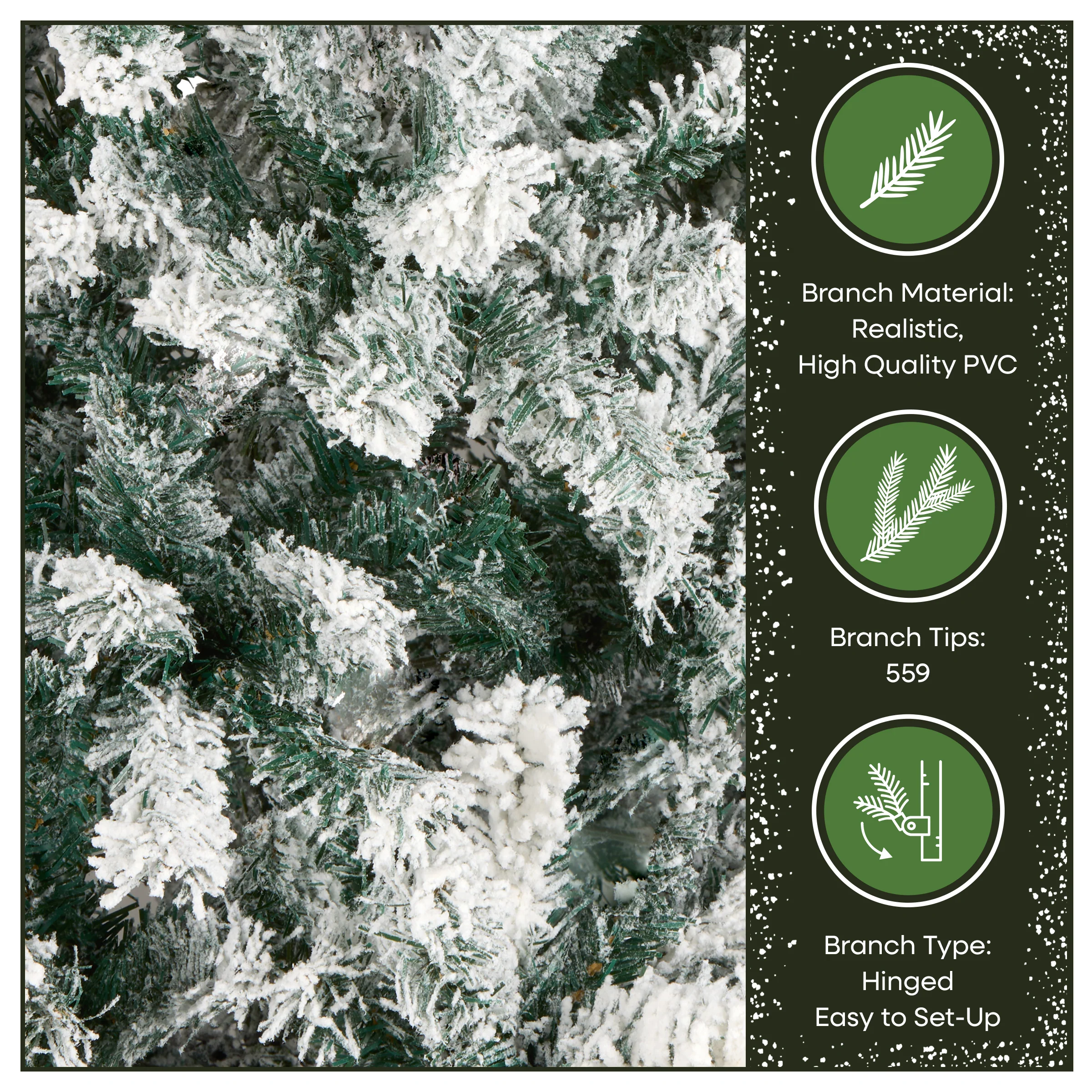 6 ft. Acacia Flocked Tree - Image 6