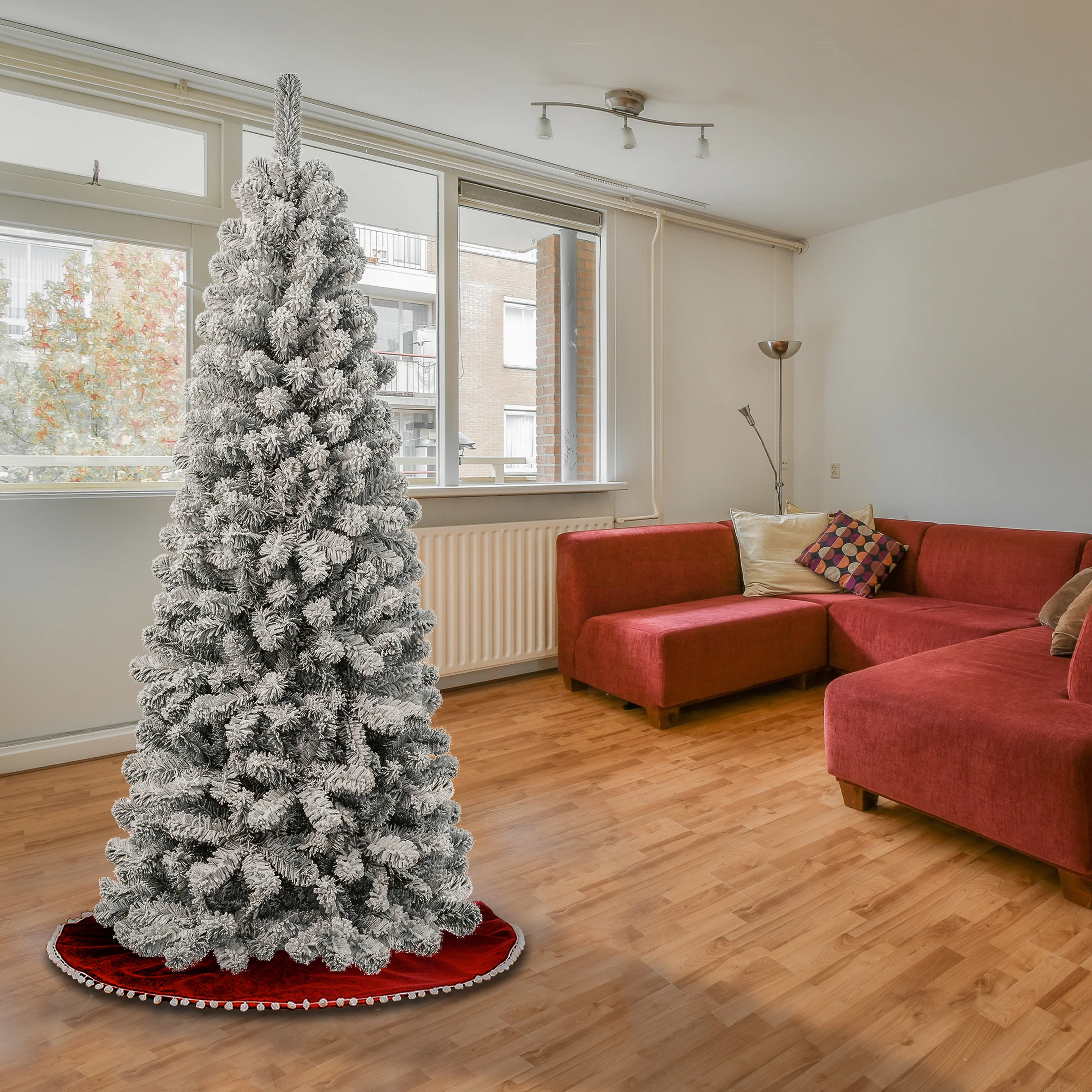 6 ft. Acacia Medium Flocked Tree - Image 7